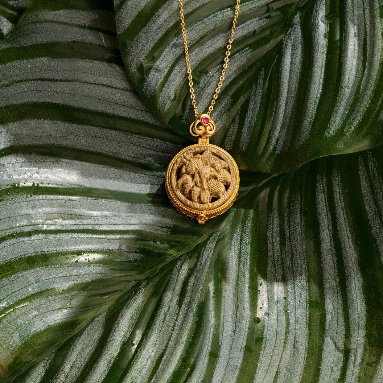Absolute Spirituality - Agarwood Nine Tailed Fox Aloe Pendant Necklace - Image 3