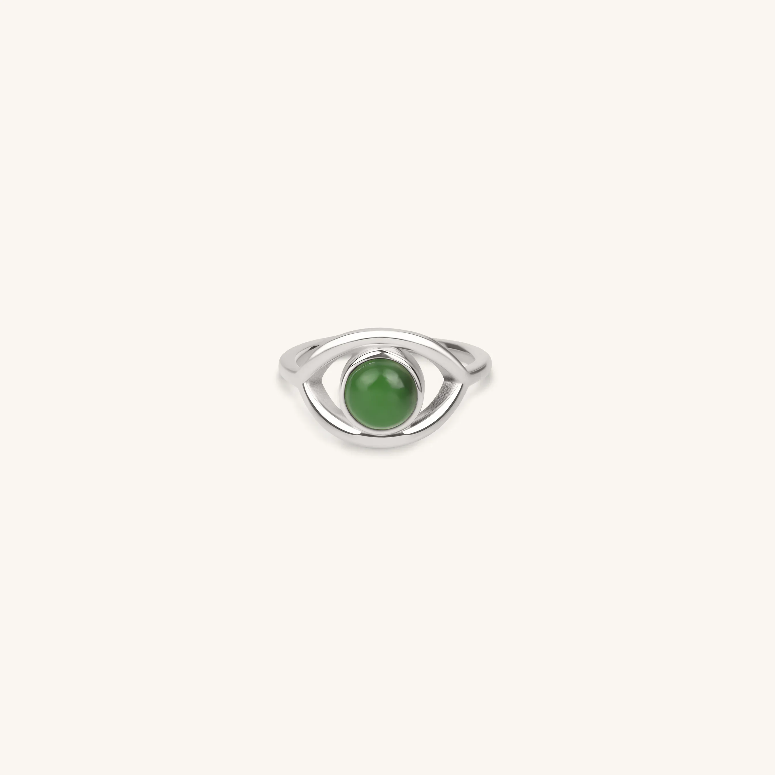 Abundant Flow Jade Evil Eye Ring - Image 3