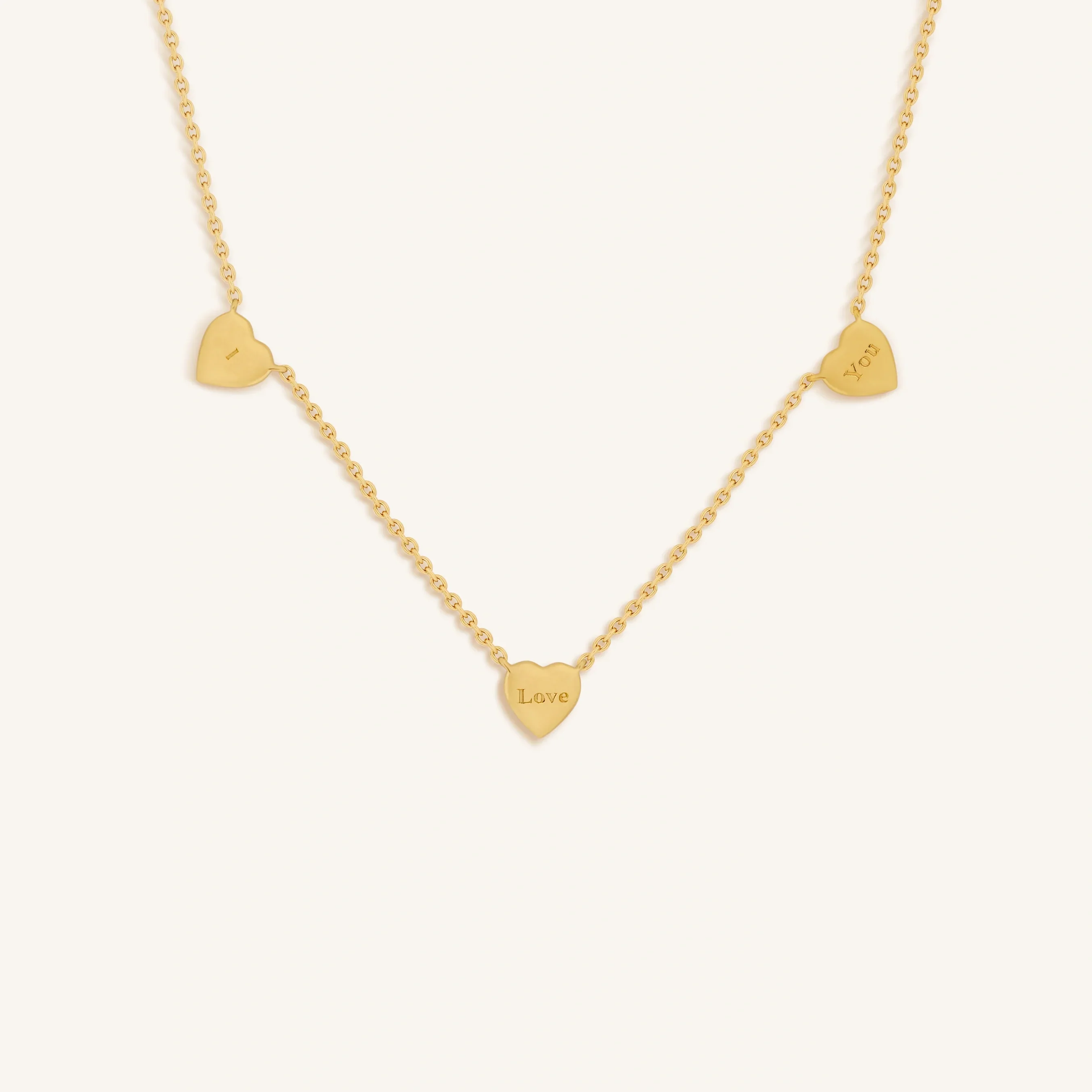 Abundant Solace Mother of Pearl Heart Gold Necklace - Image 3