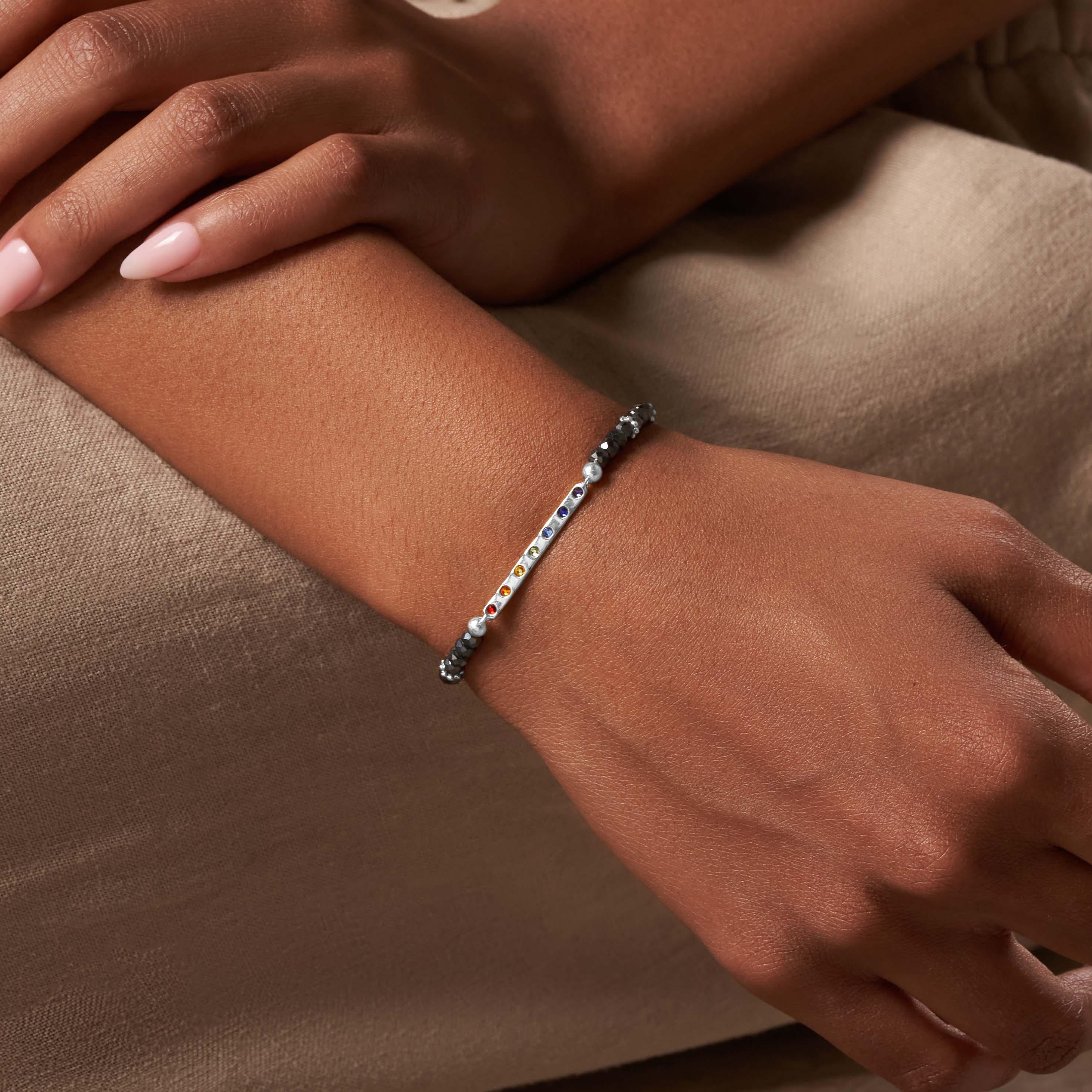 Aligned Awakening Hematite Chakra Bracelet - Image 2