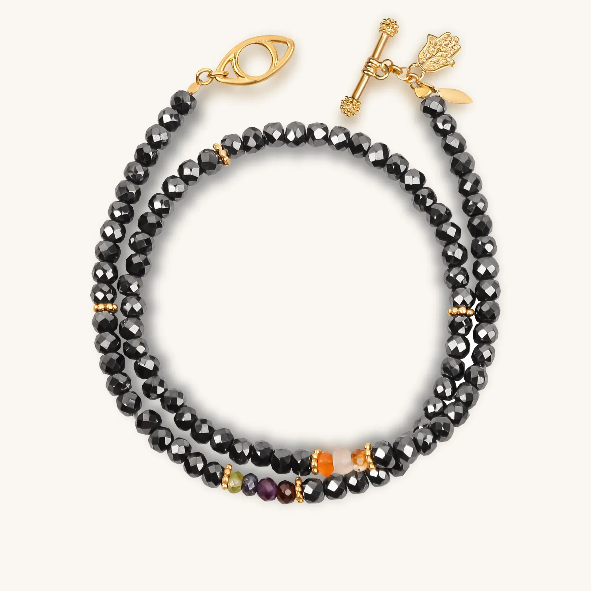 Aligned Energy Wrap Hematite Stone Bracelet - Image 4