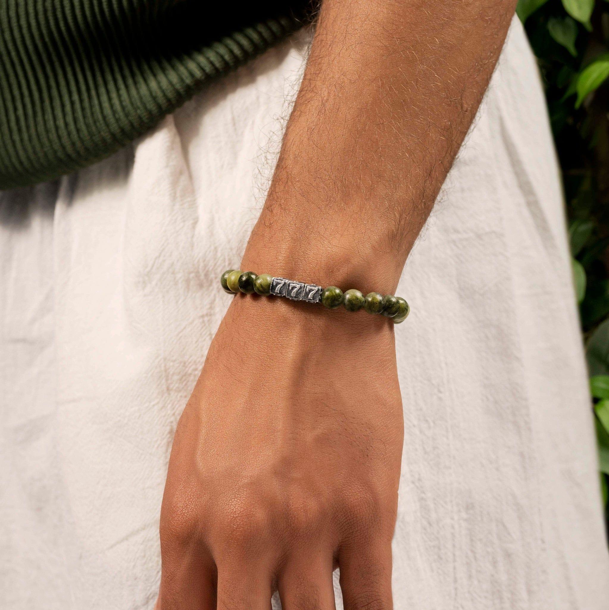 Alluring Dream Olive Jade Vegas Bracelet - Image 2