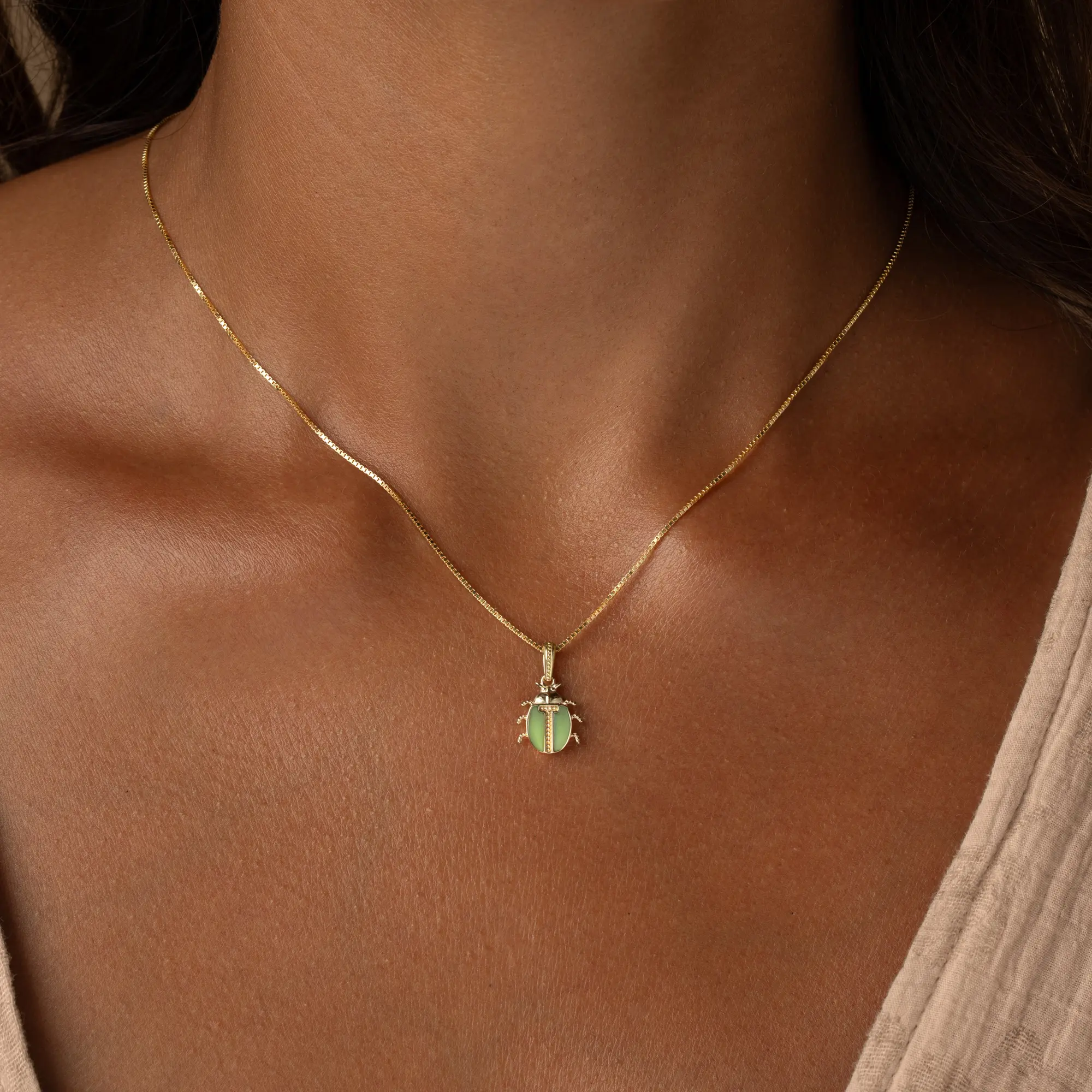 Ancient Keeper Jade Scarab Necklace - Image 2