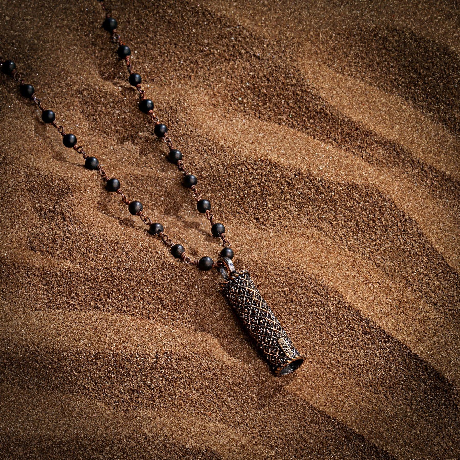 Brilliant Spirit Matte Onyx Triple Protection Necklace - Image 3