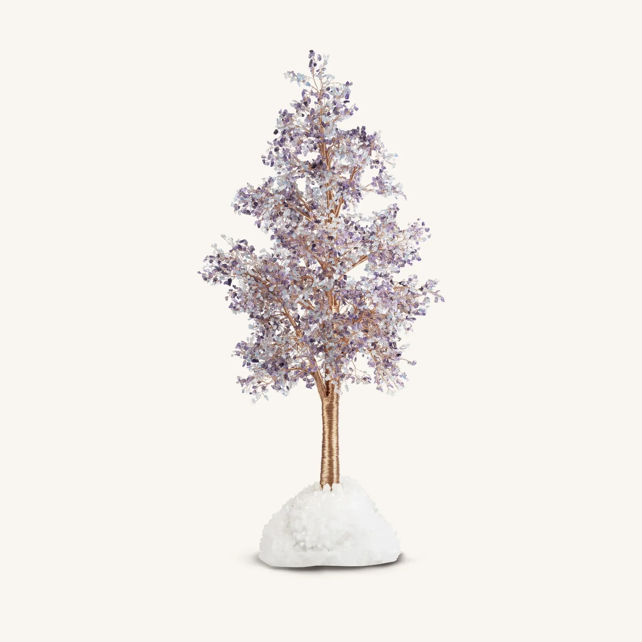 Exquisite Grace Aquamarine & Amethyst Feng Shui Tree