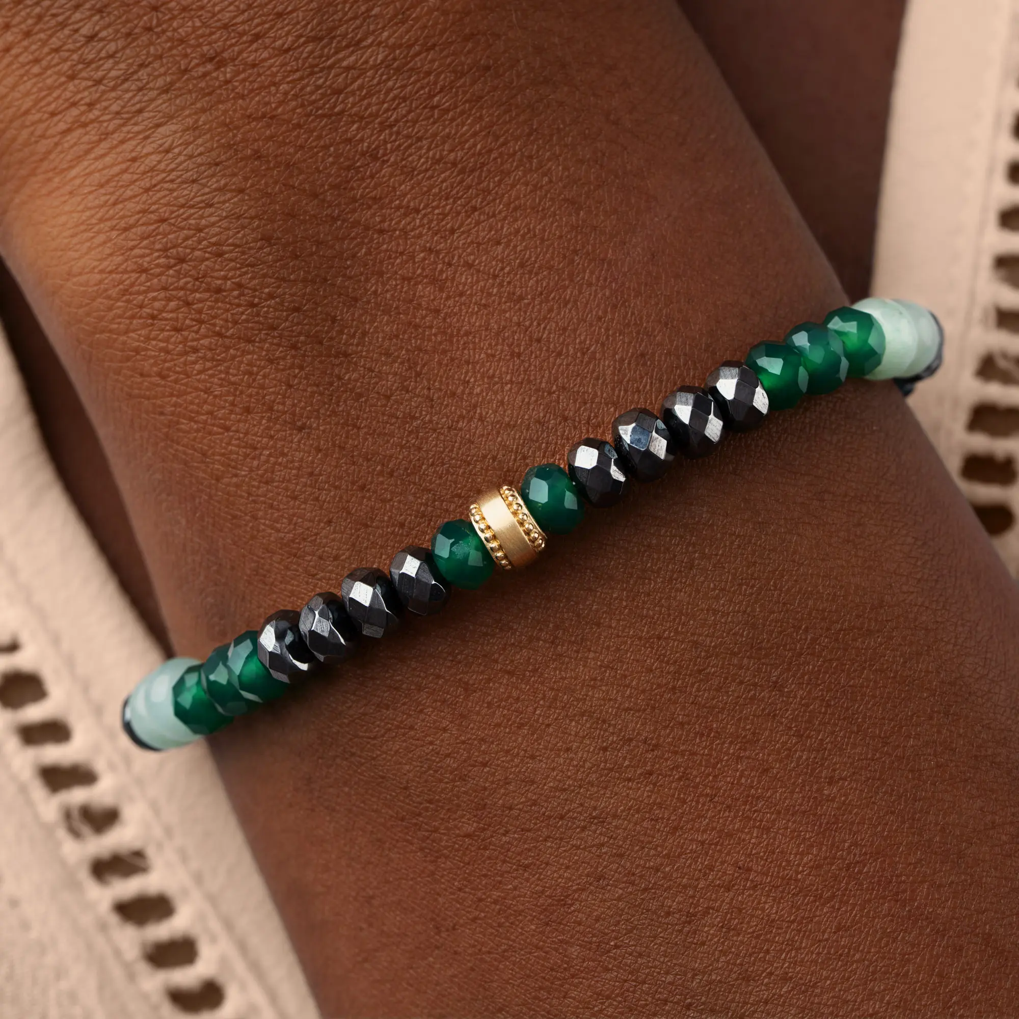 Aurora Essence Stretch Gemstone Bracelet - Image 2