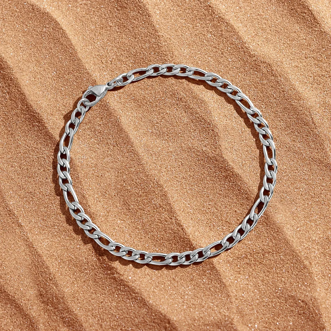 Balance & Boldness Stainless Steel Chain Bracelet