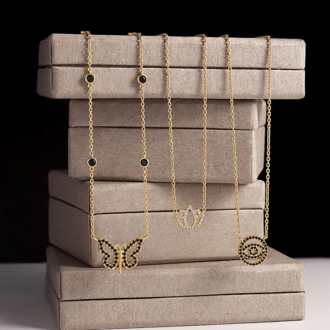Midnight Renewal Butterfly Necklace - Image 3