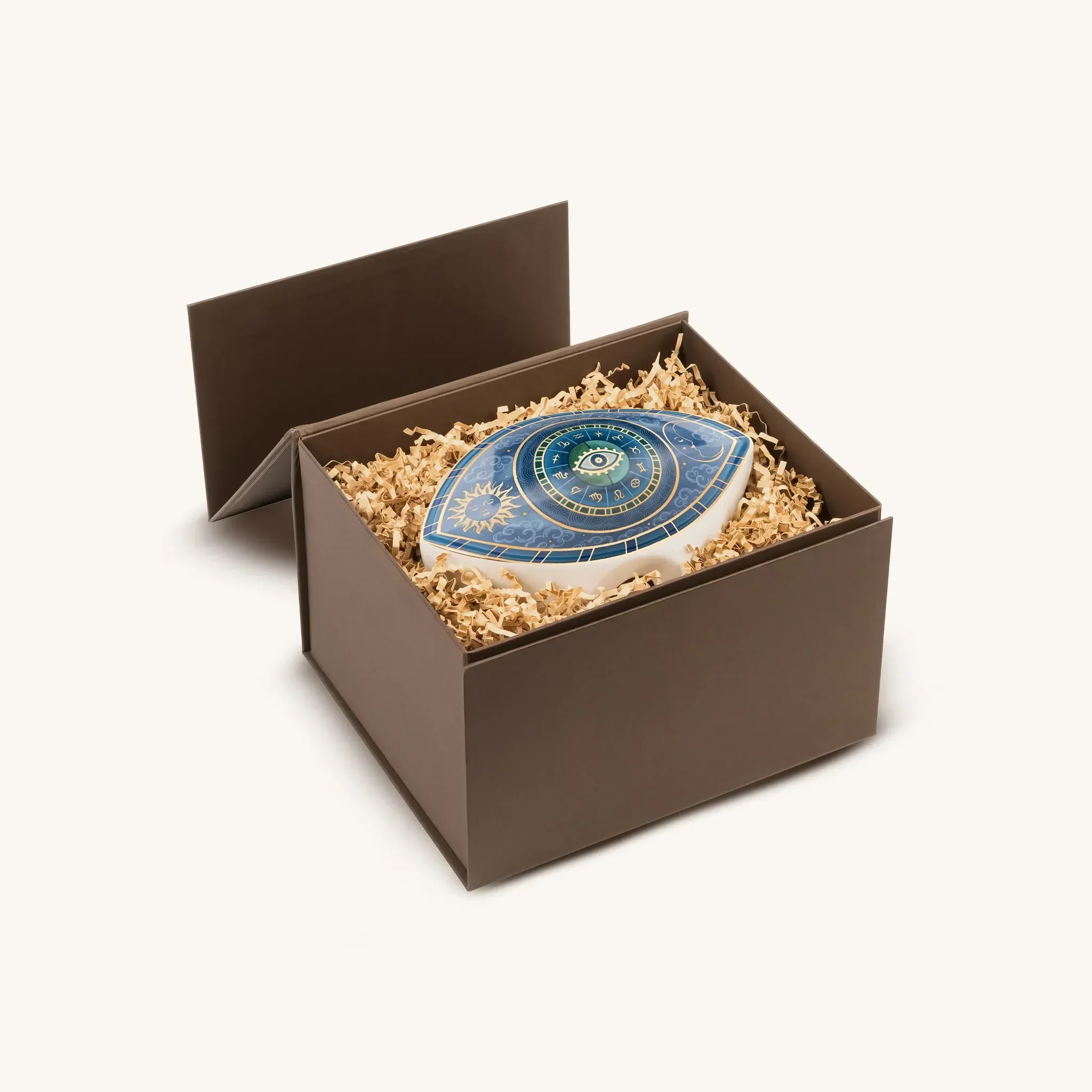 Celestial Unity Evil Eye Zodiac Ceramic Statue - Image 2