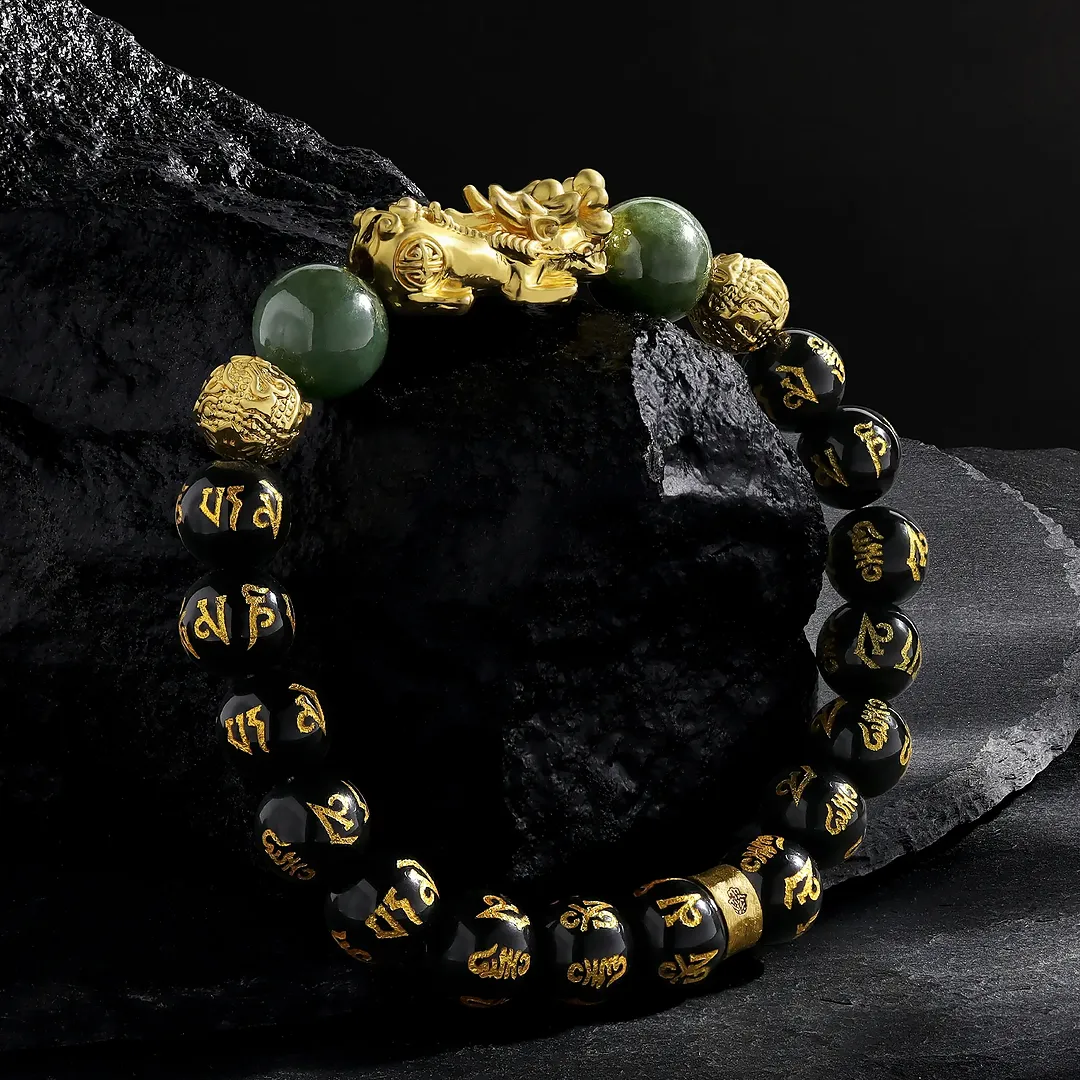 Cleansed Aura Obsidian Wealth Bracelet - Image 3