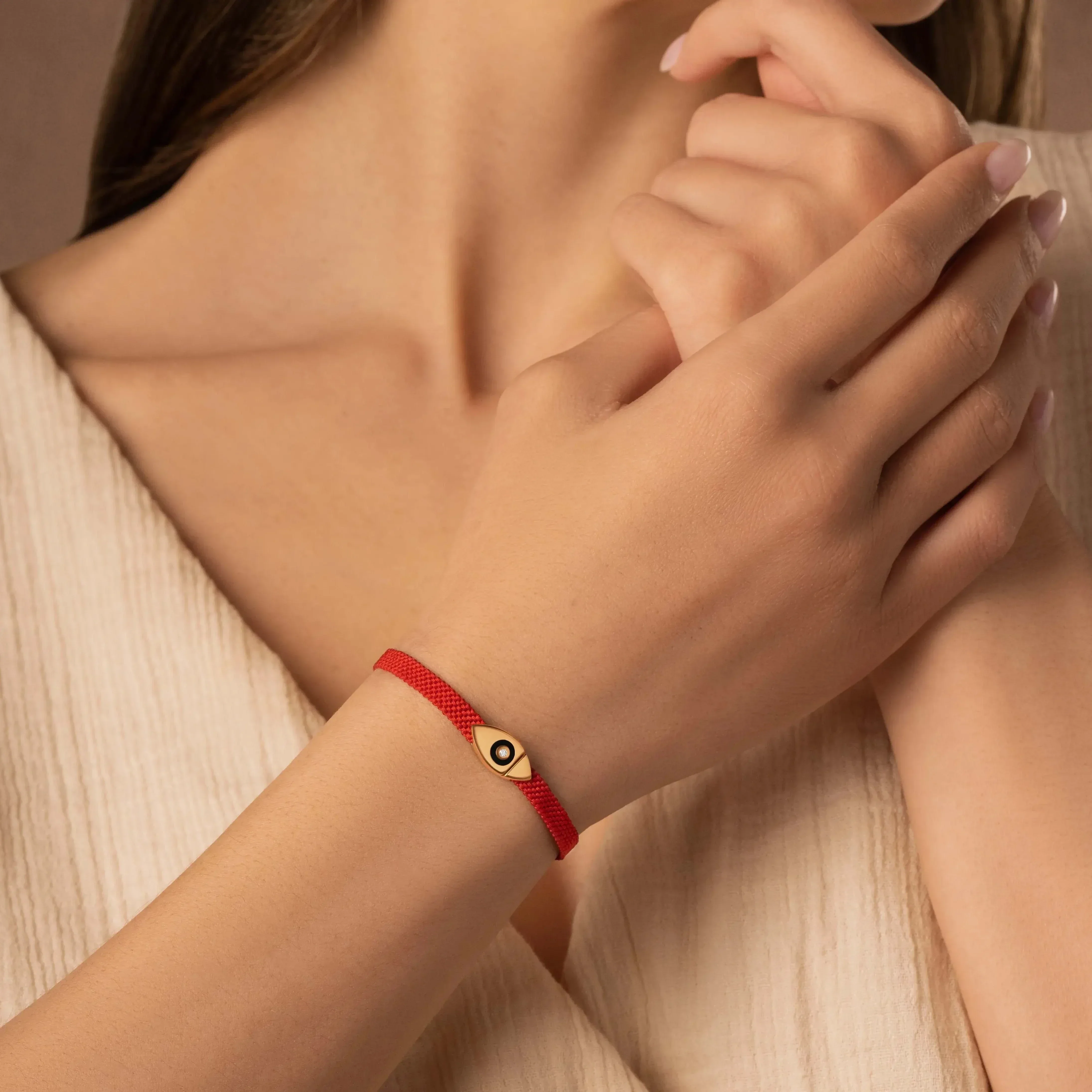 Conscious Elevation Evil Eye Magnetic Red Bracelet - Image 2