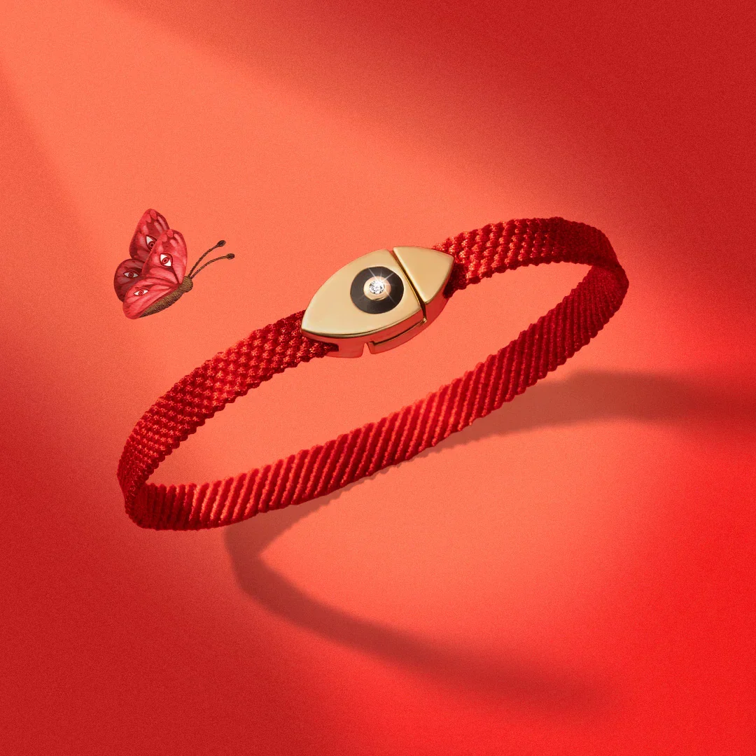 Conscious Elevation Evil Eye Magnetic Red Bracelet - Image 3