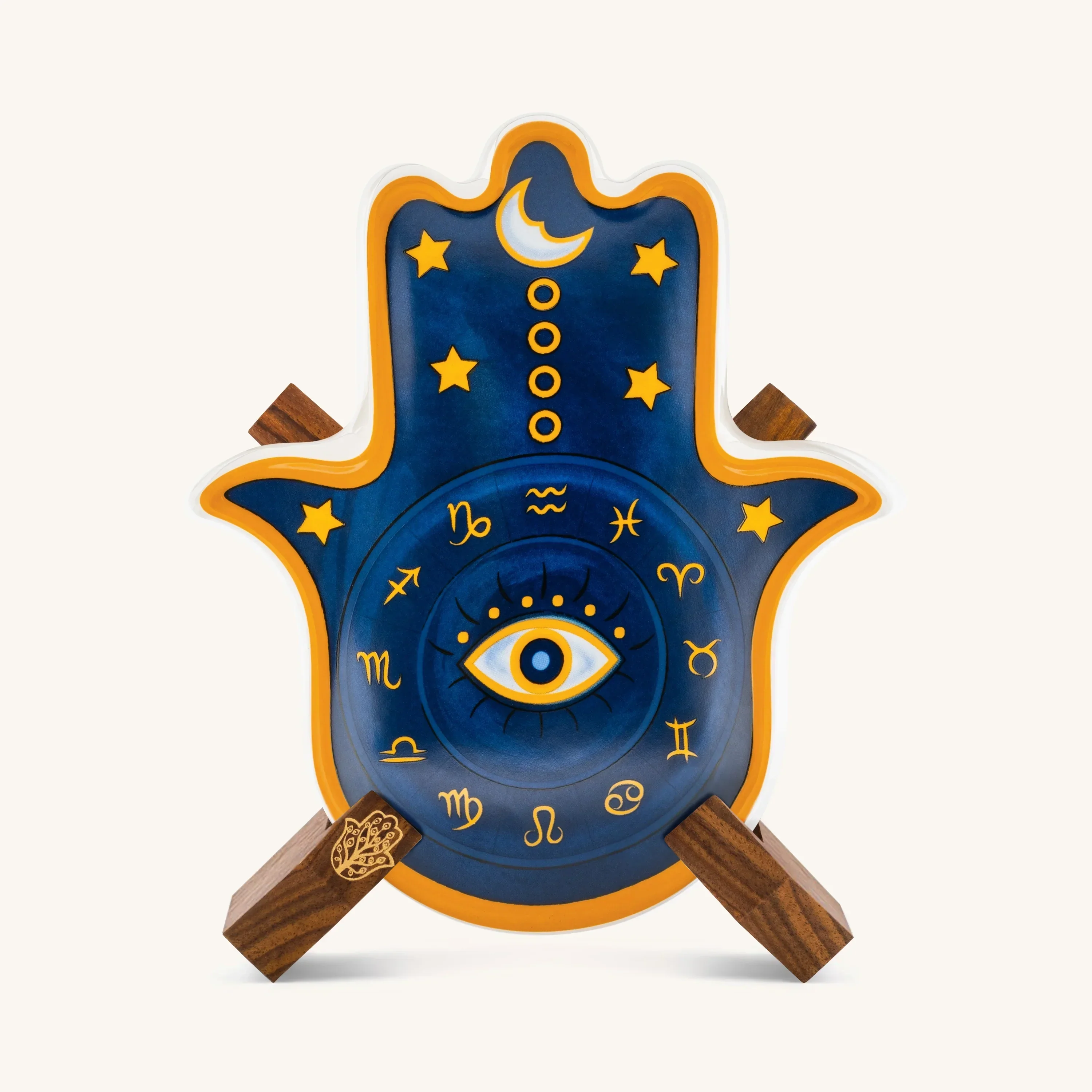 Cosmic Energy Astro Hamsa Ceramic Wall Blessing - Image 4