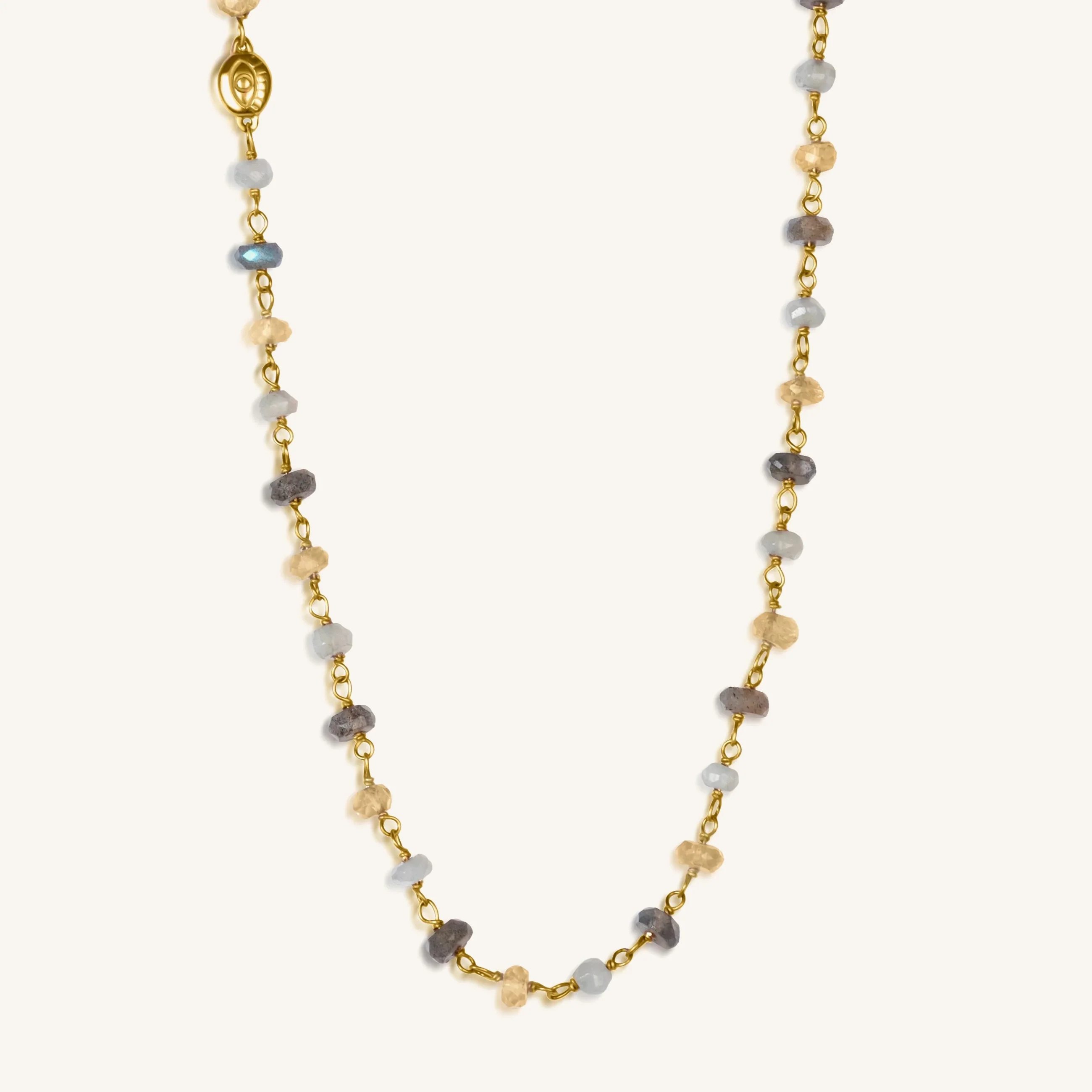 Divine Happiness Citrine Labradorite Moonstone Wrap - Image 3