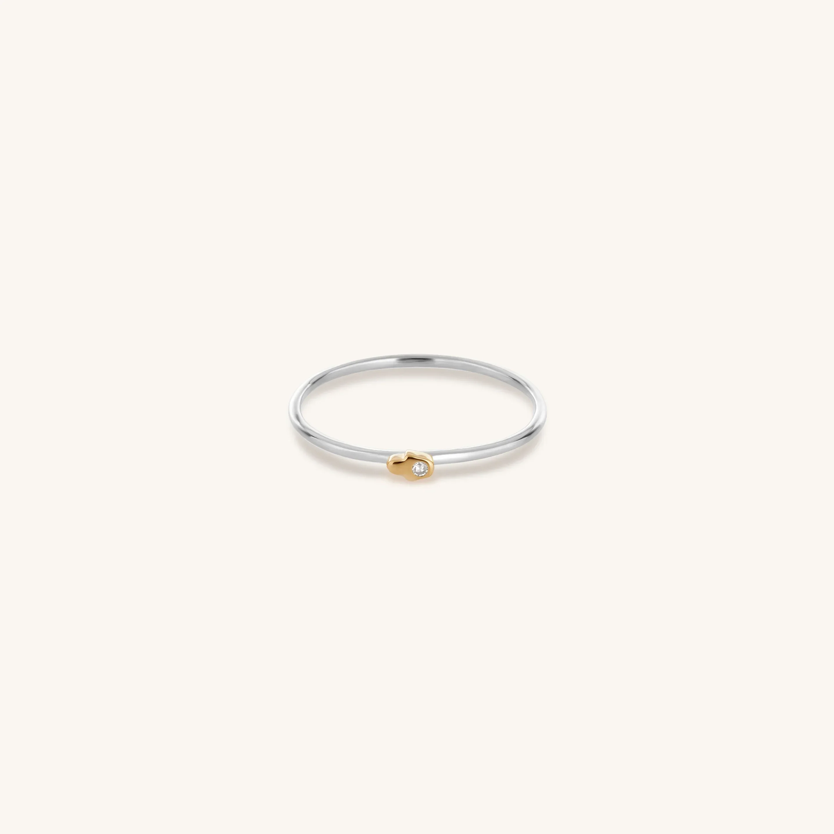 Divine Shield Diamond Hamsa Ring Size 7 - Image 3