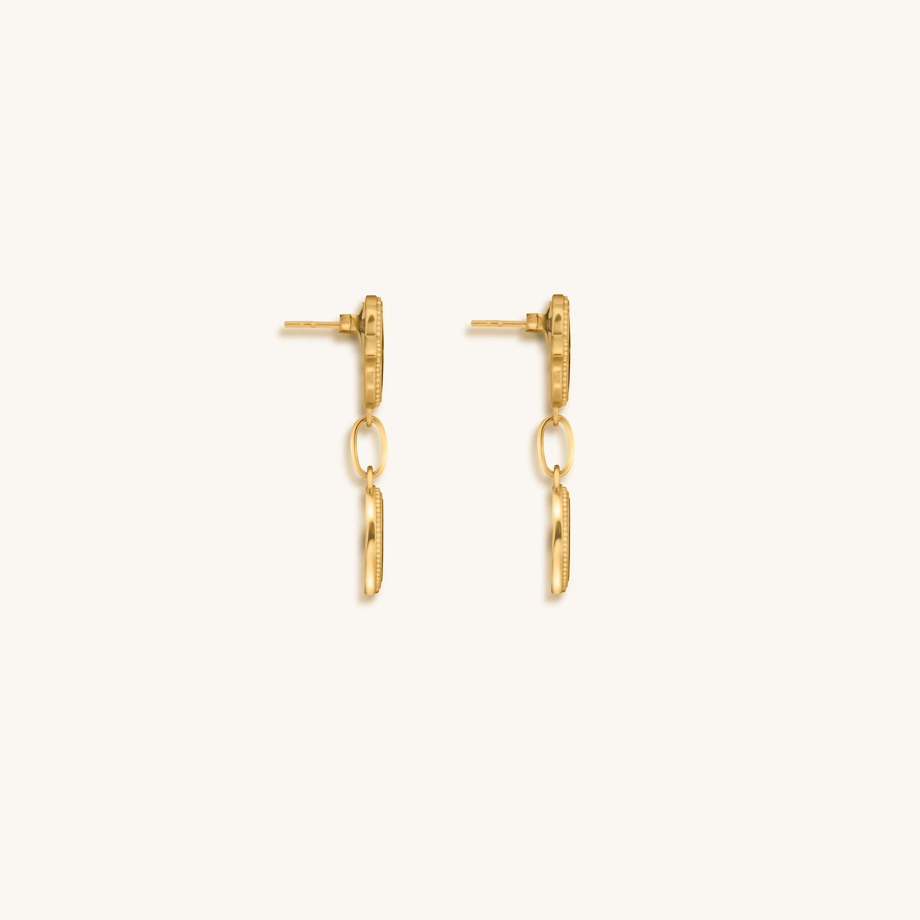 Dreams Secured Tigerās Eye & Malachite Hamsa & Evil Eye Earrings - Image 4