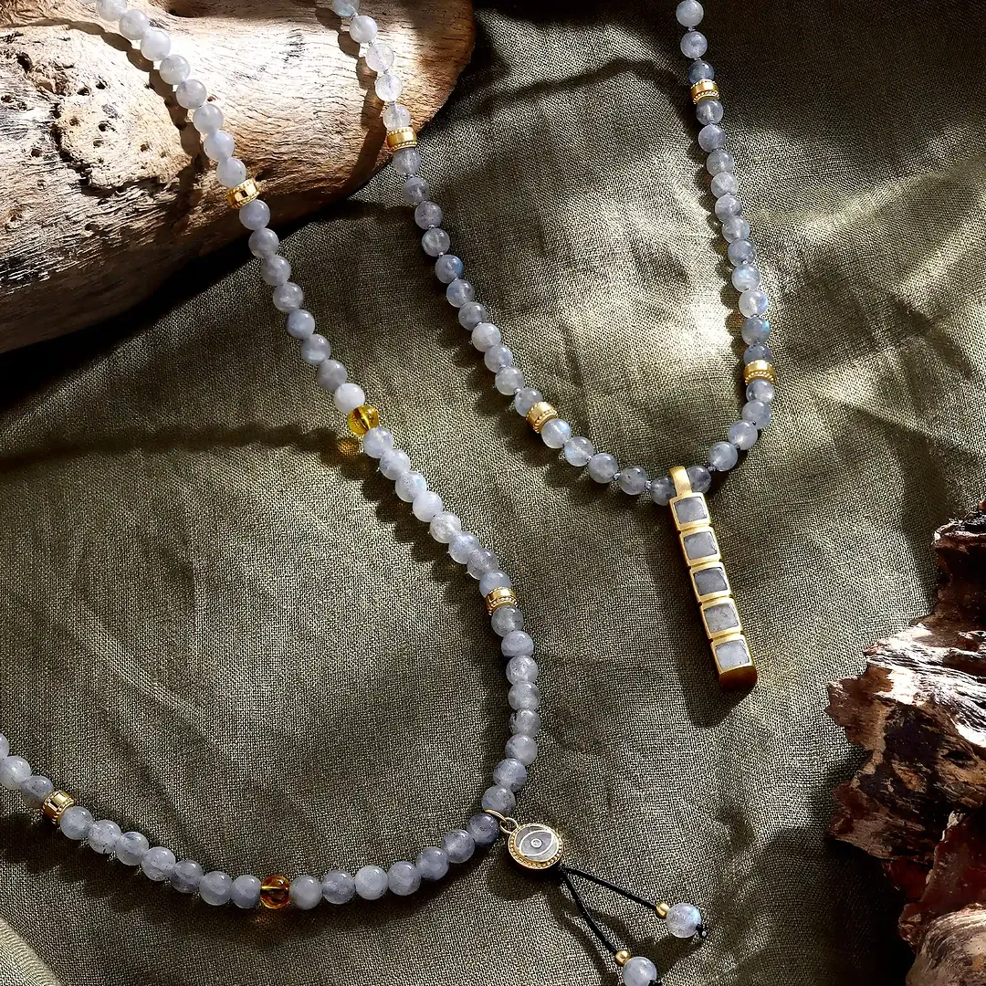 Boundless Vision Labradorite Evil Eye Necklace - Image 4