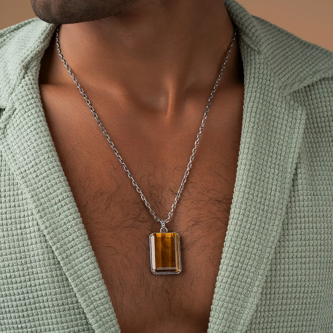 Ember Vision Tiger Eye Pendant Necklace - Image 4