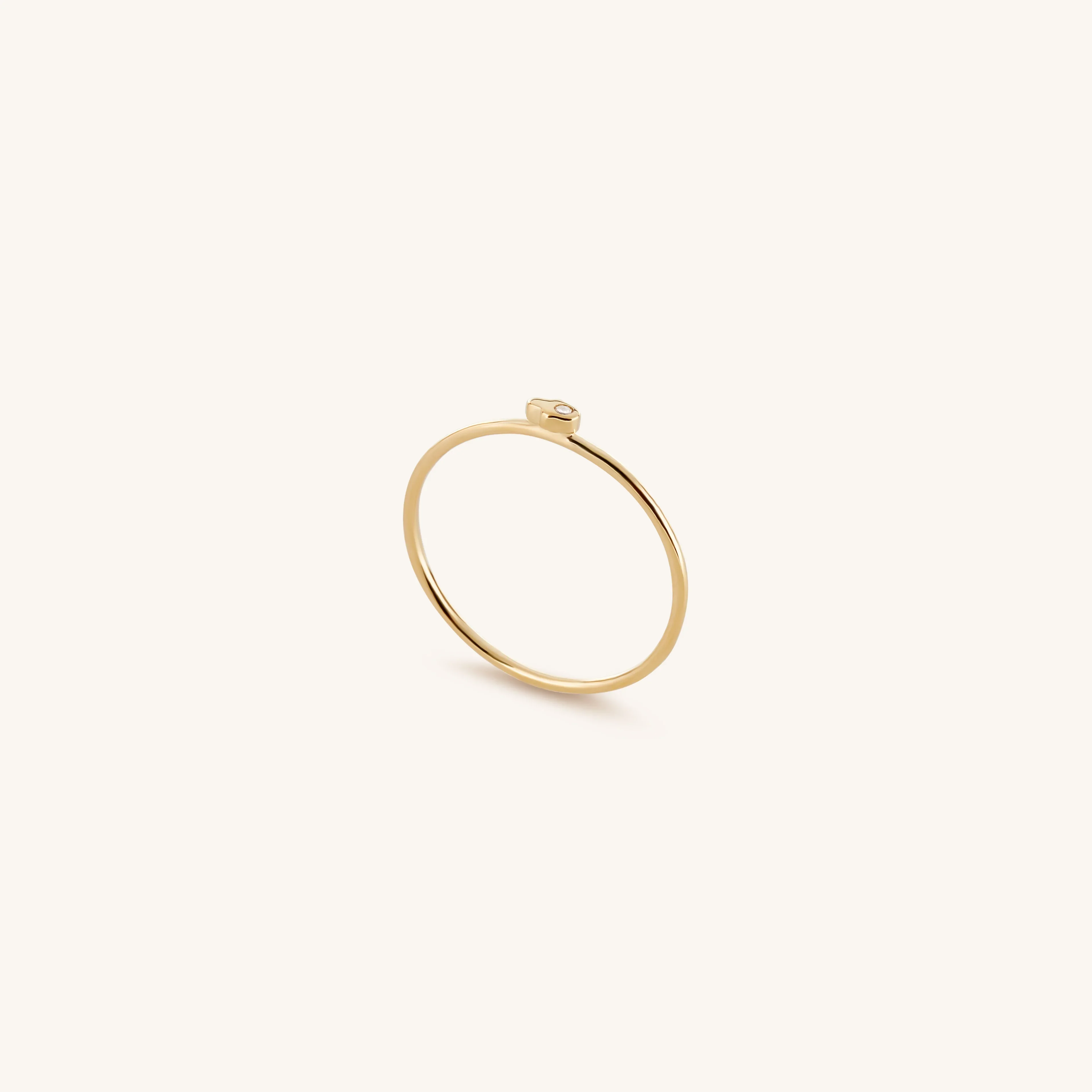 Embrace of Love Diamond Hamsa 14K Gold Ring
