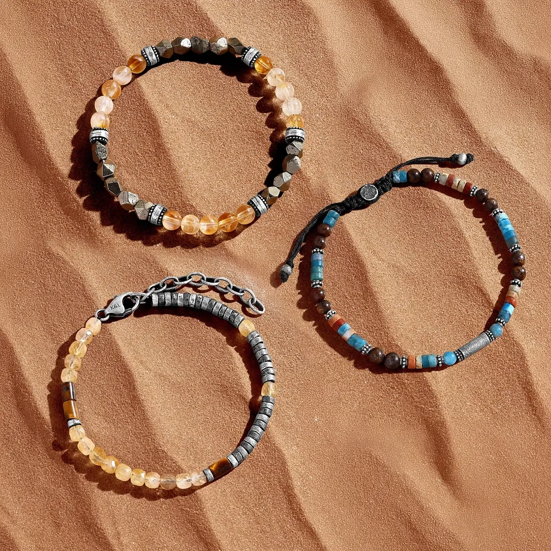 Empowered Horizon Multi-Stone Bracelet Set