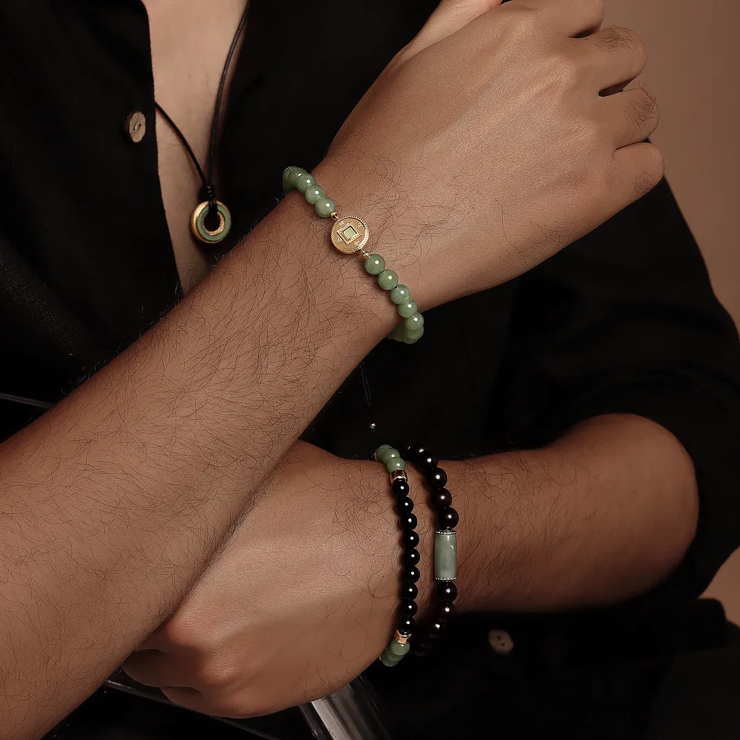 Endless Flow Jade Karma Circle Necklace - Image 5