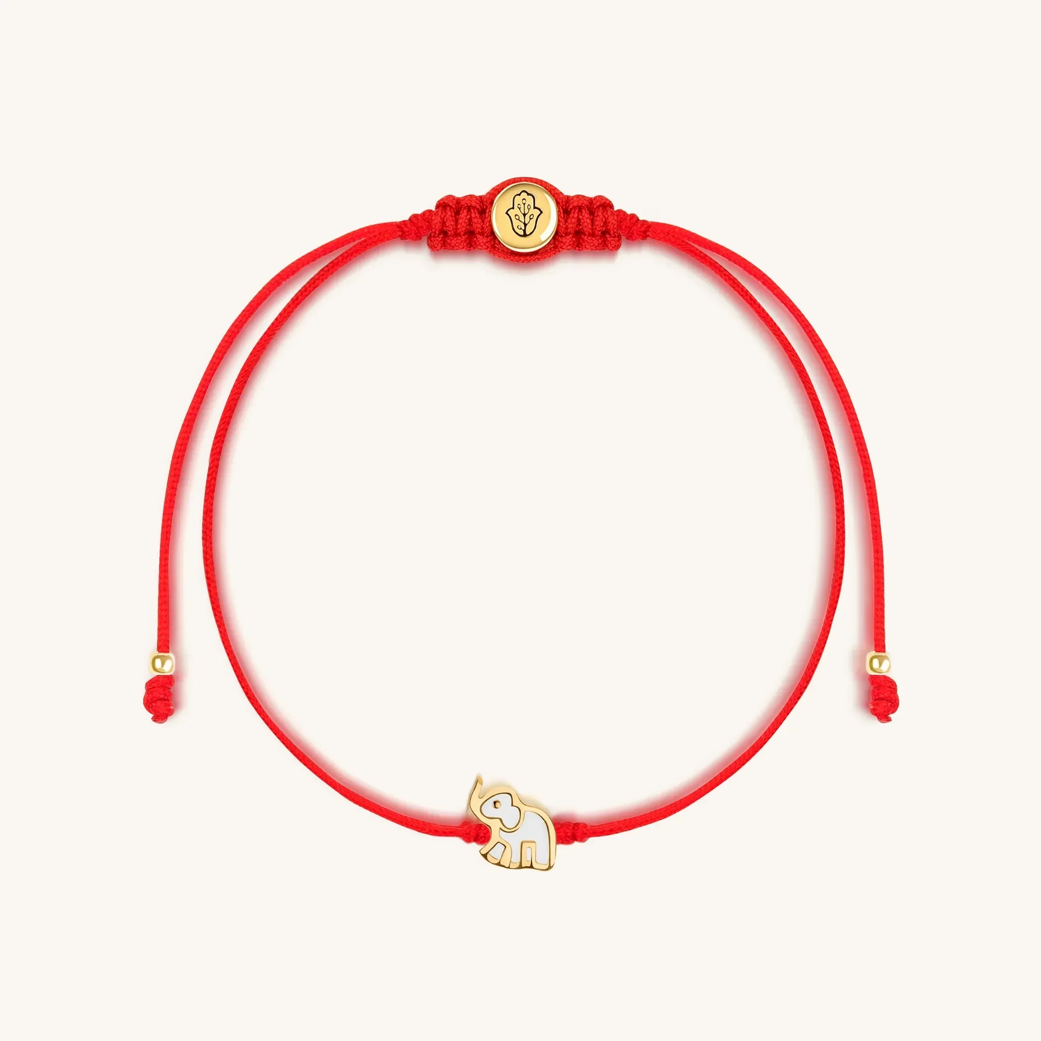 Enduring Unity Elephant Red String Bracelet