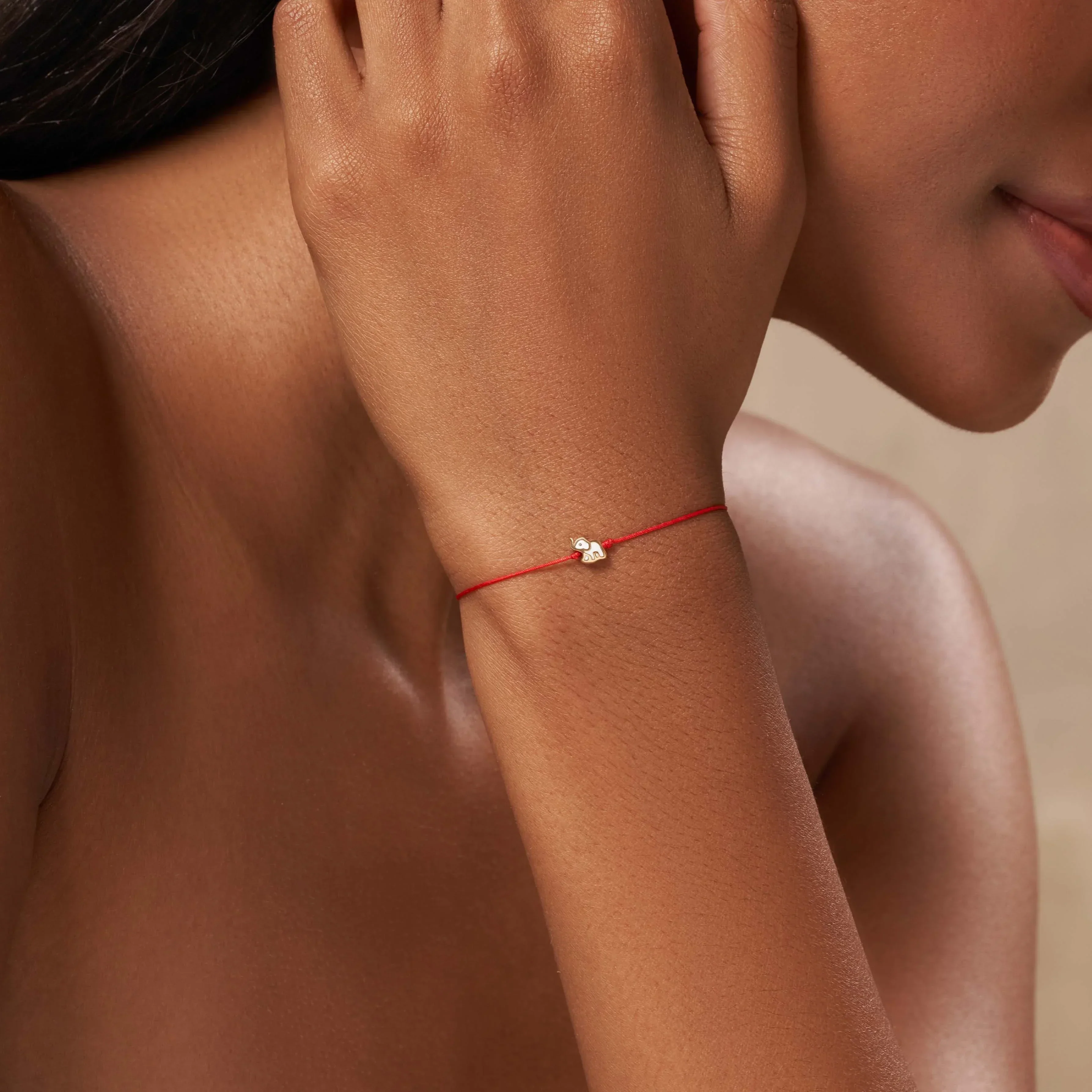 Enduring Unity Elephant Red String Bracelet - Image 2