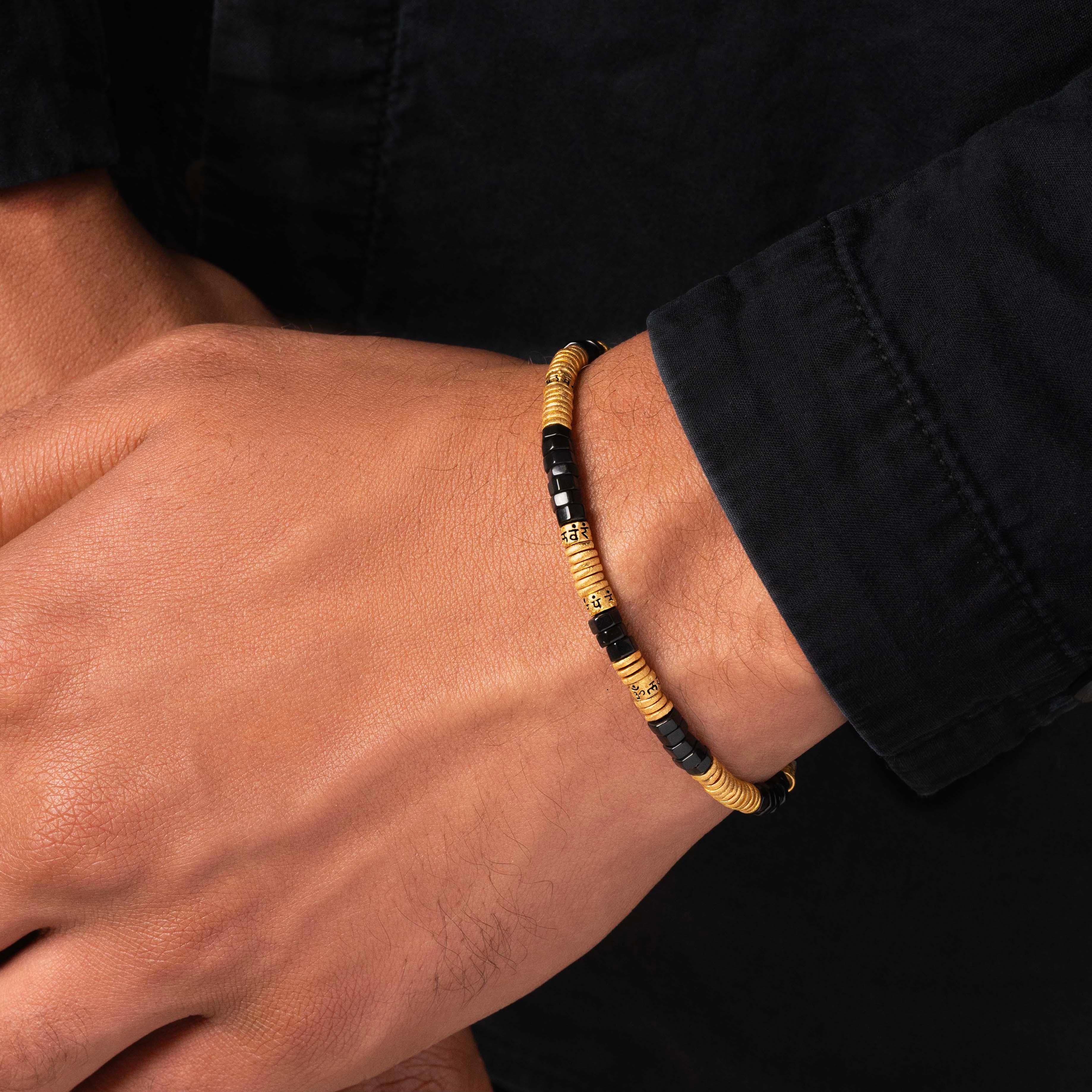 Enlightened Path Onyx Mantra Bracelet - Image 2