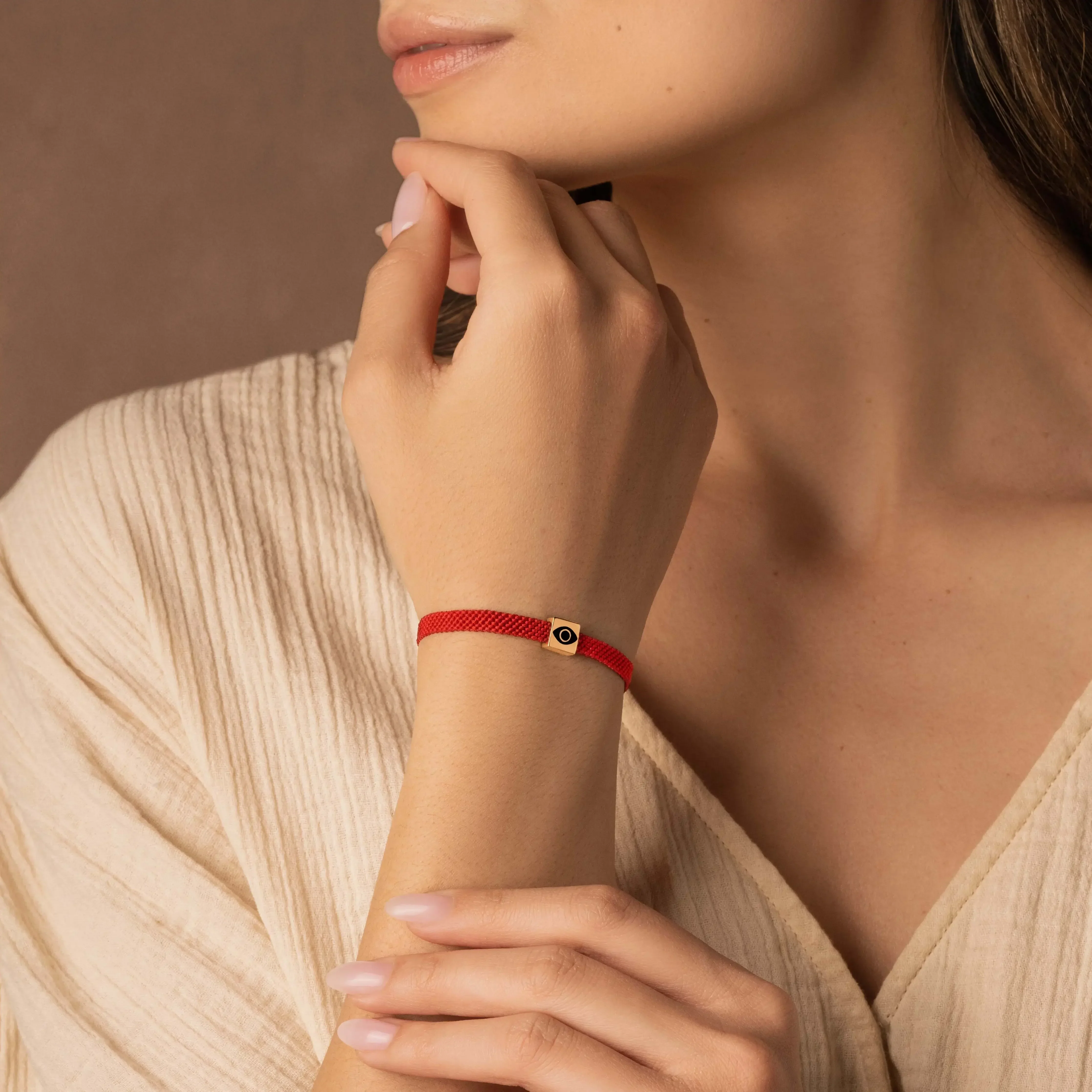 Ethereal Insight Women's Evil Eye Red String Bracelet - Image 2