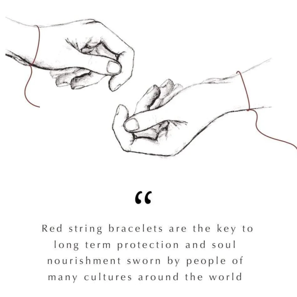 Exuberant Optimism Red String Chain Hamsa Bracelet - Image 5