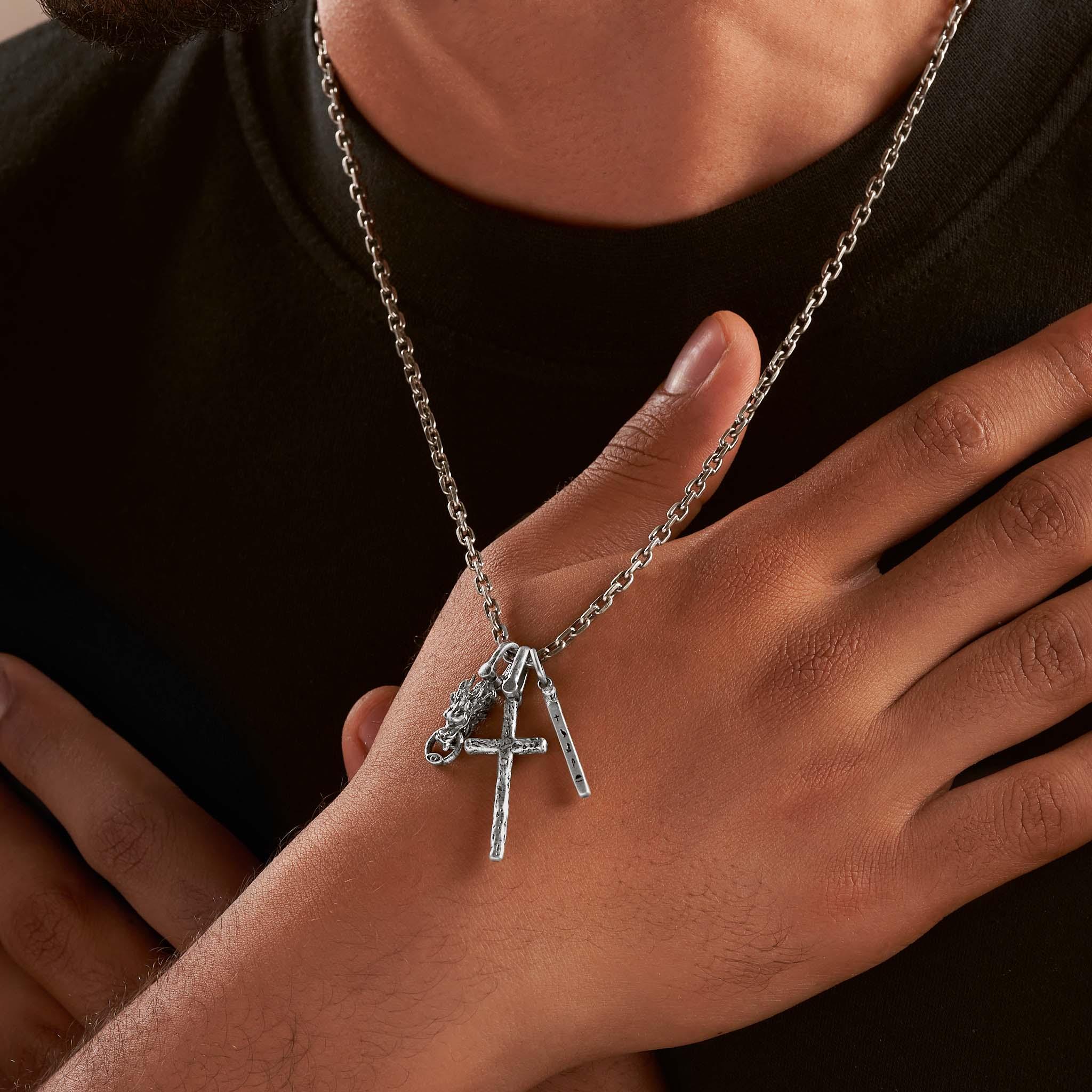 Fierce Power Silver Dragon Charm - Image 2