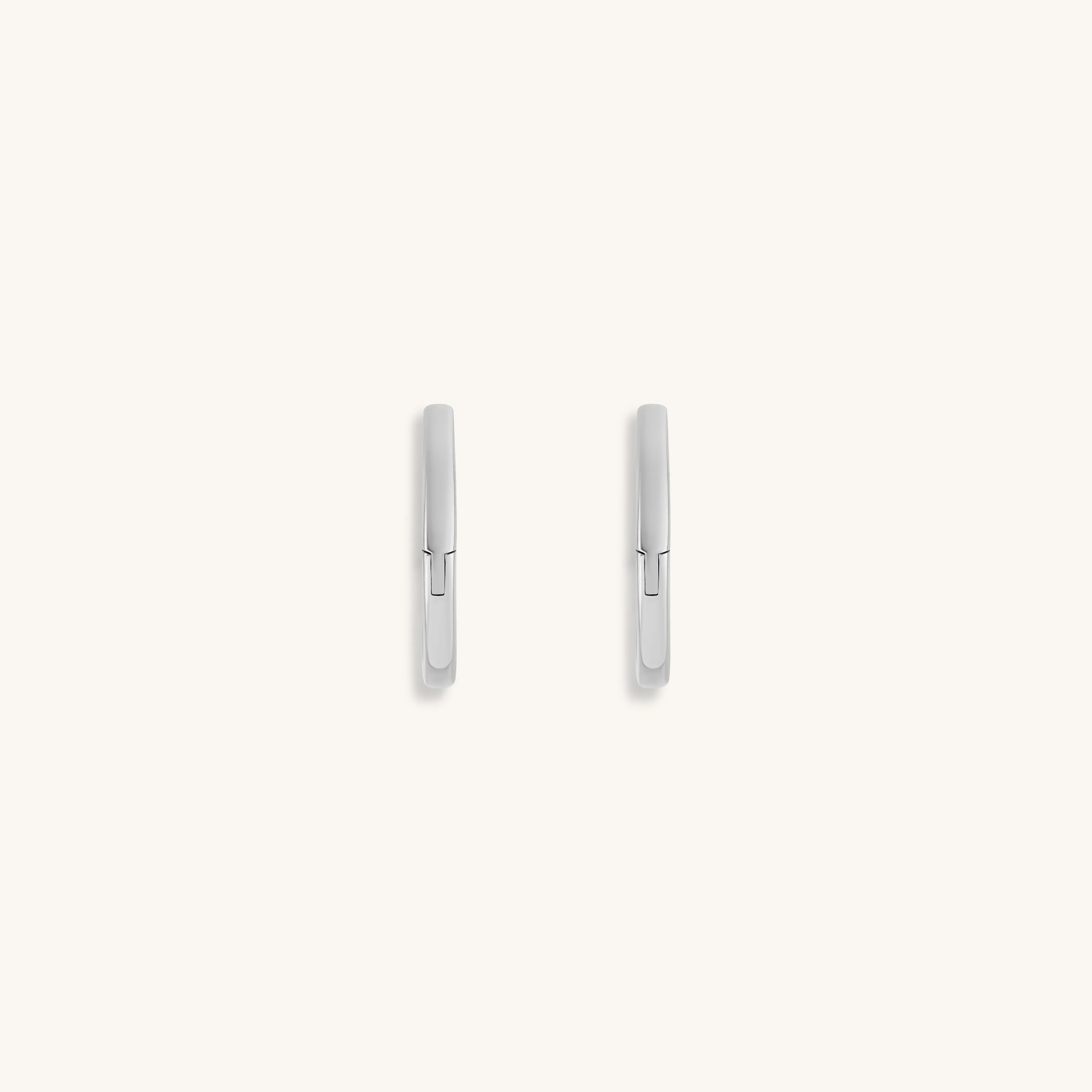 Flow of Energy - Silver Hoop Earrings - Image 5