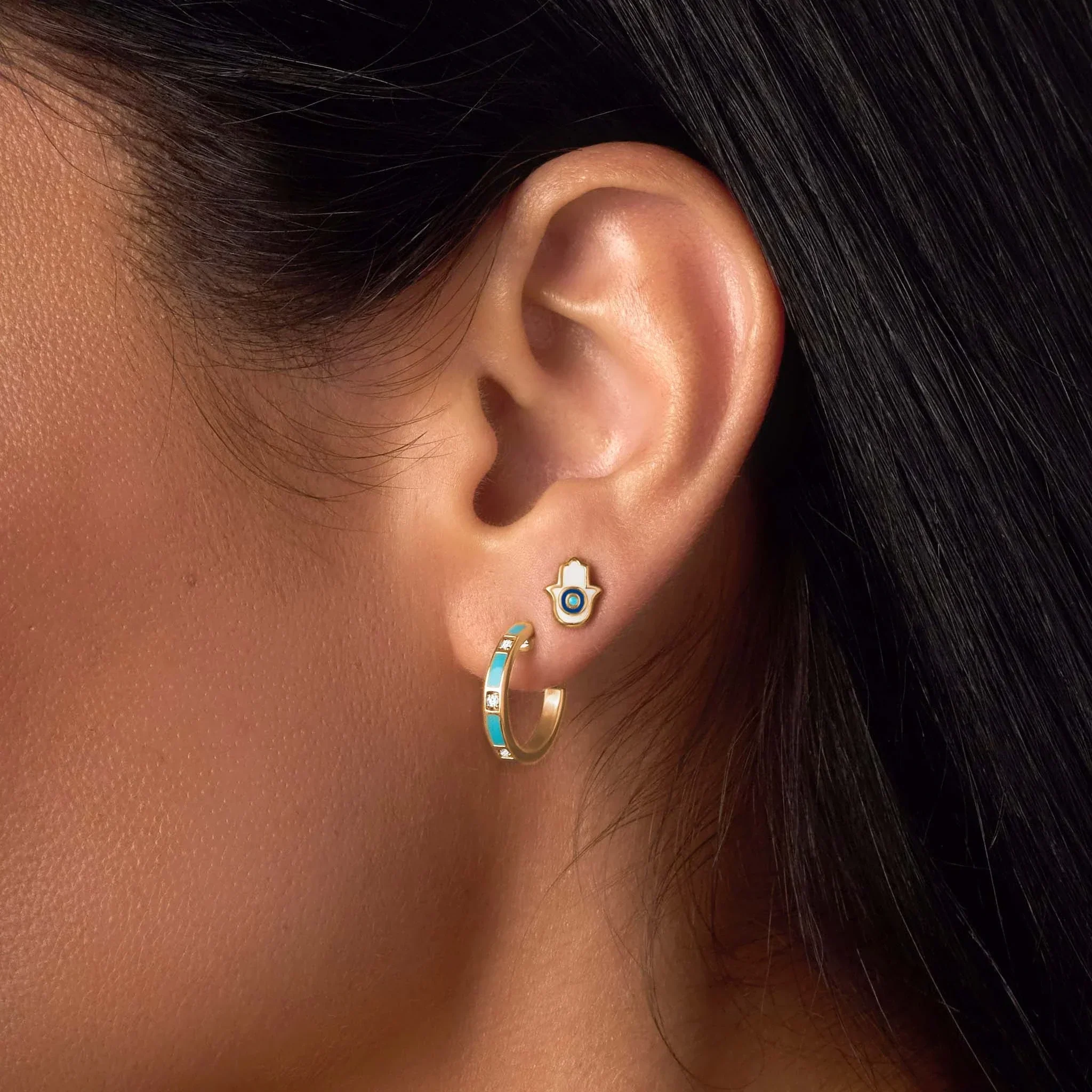 Forever Guided Hamsa Earrings - Image 2