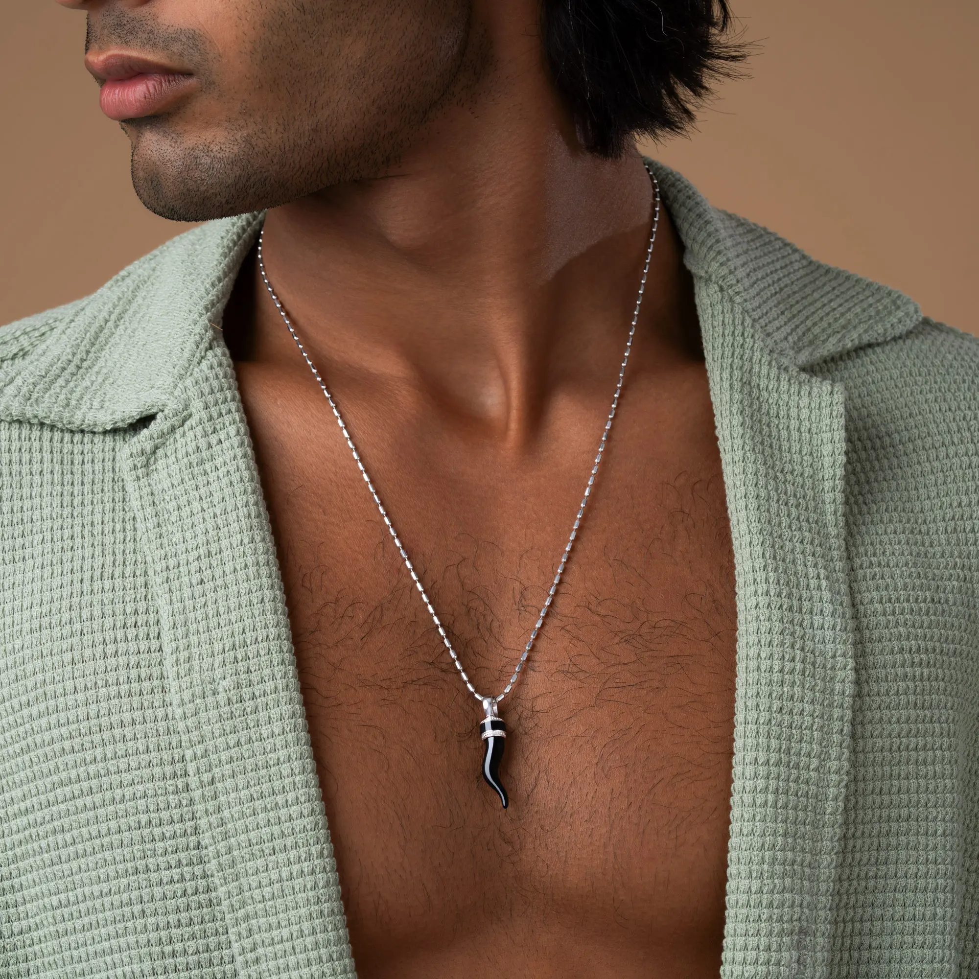 Fortified Spirit Black Onyx Cornetto Necklace - Image 3