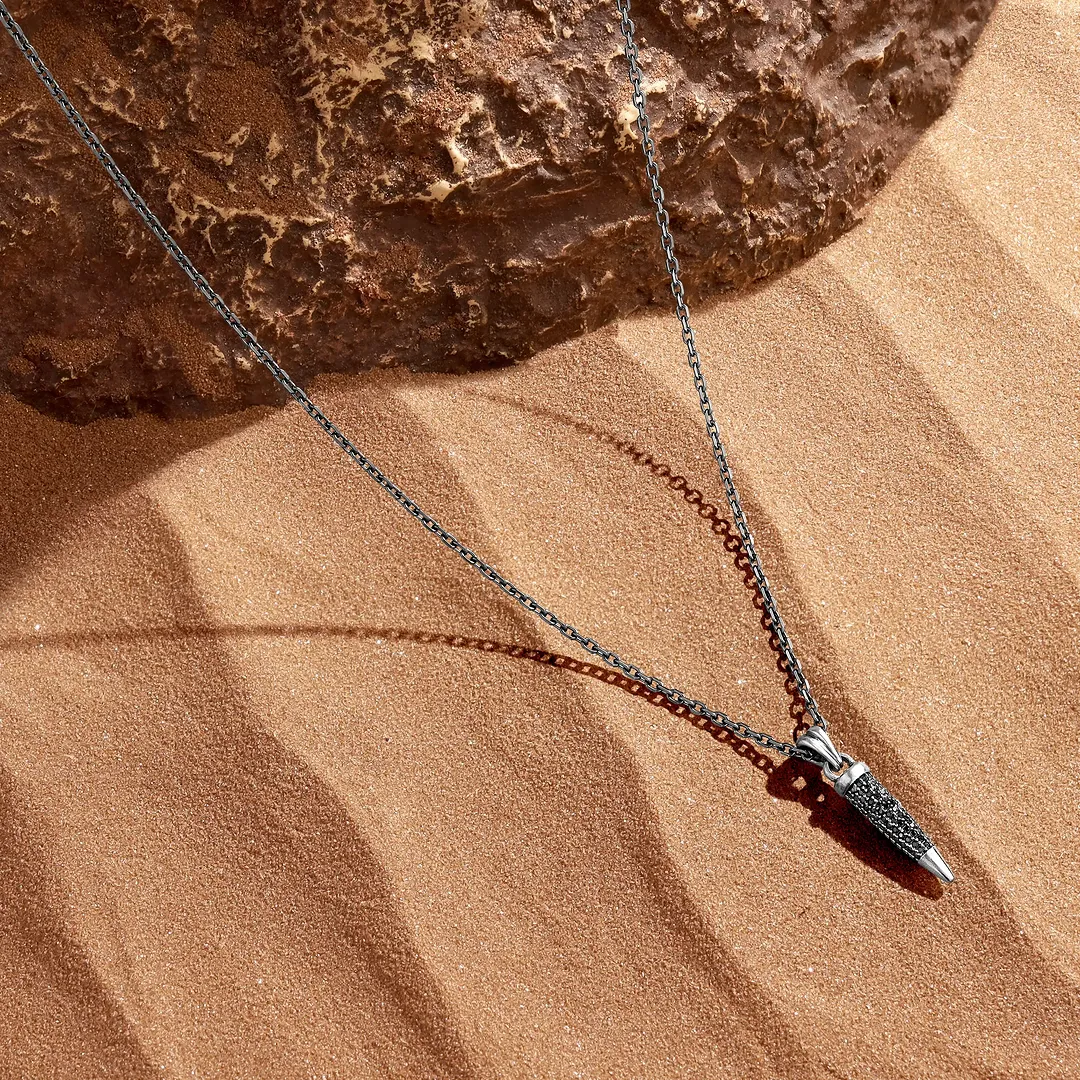Fortune Root Dagger Noir Radiance Necklace