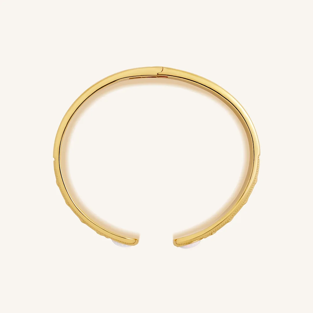 Free Spirit Opal Feather Cuff Bracelet - Image 4