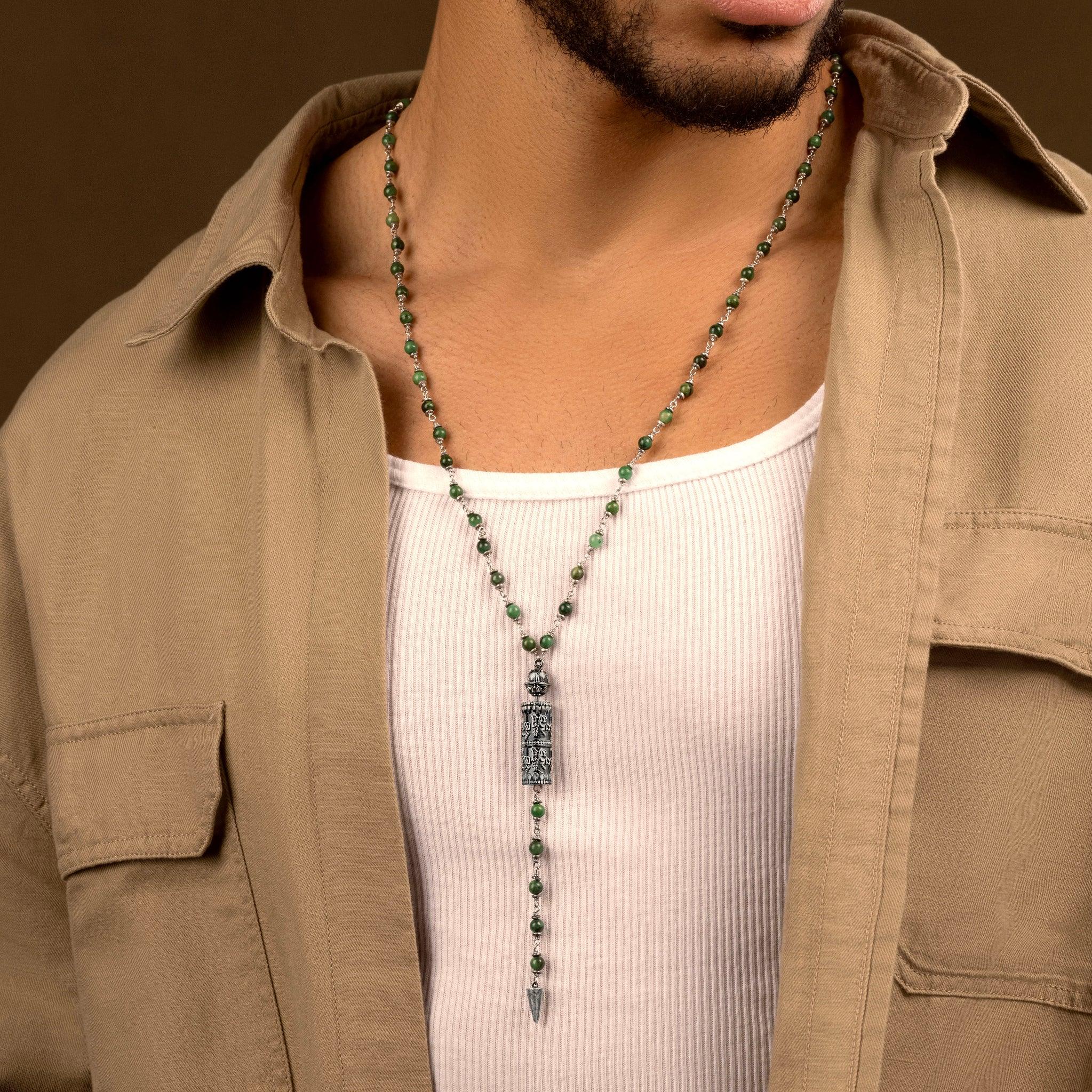 Fresh Start - Lotus Mantra Jade Pendant Necklace - Image 2