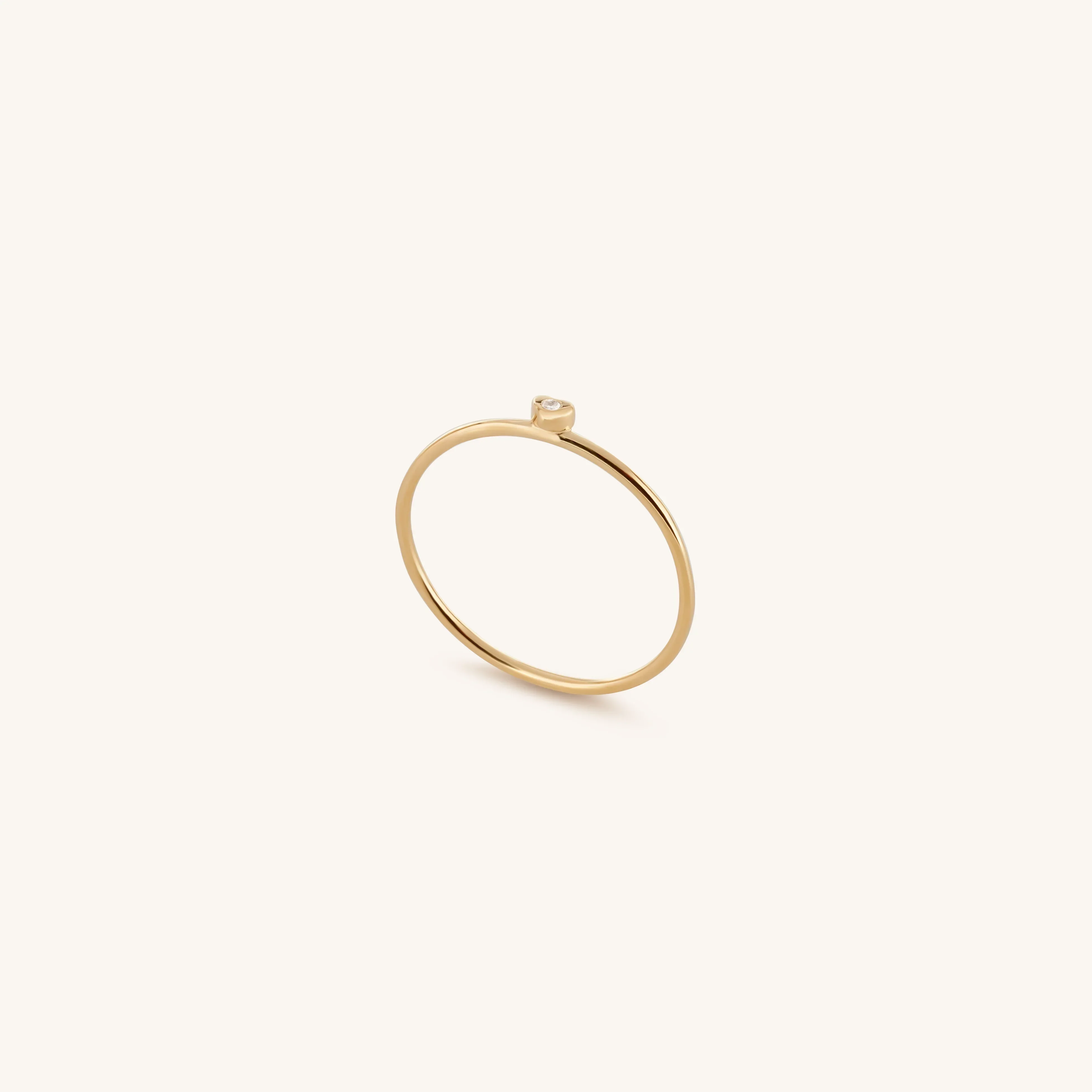 Grounded in Compassion Diamond Heart Ring