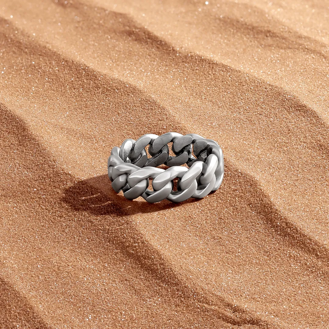 Grounded Intent Stainless Steel Ring - Image 3