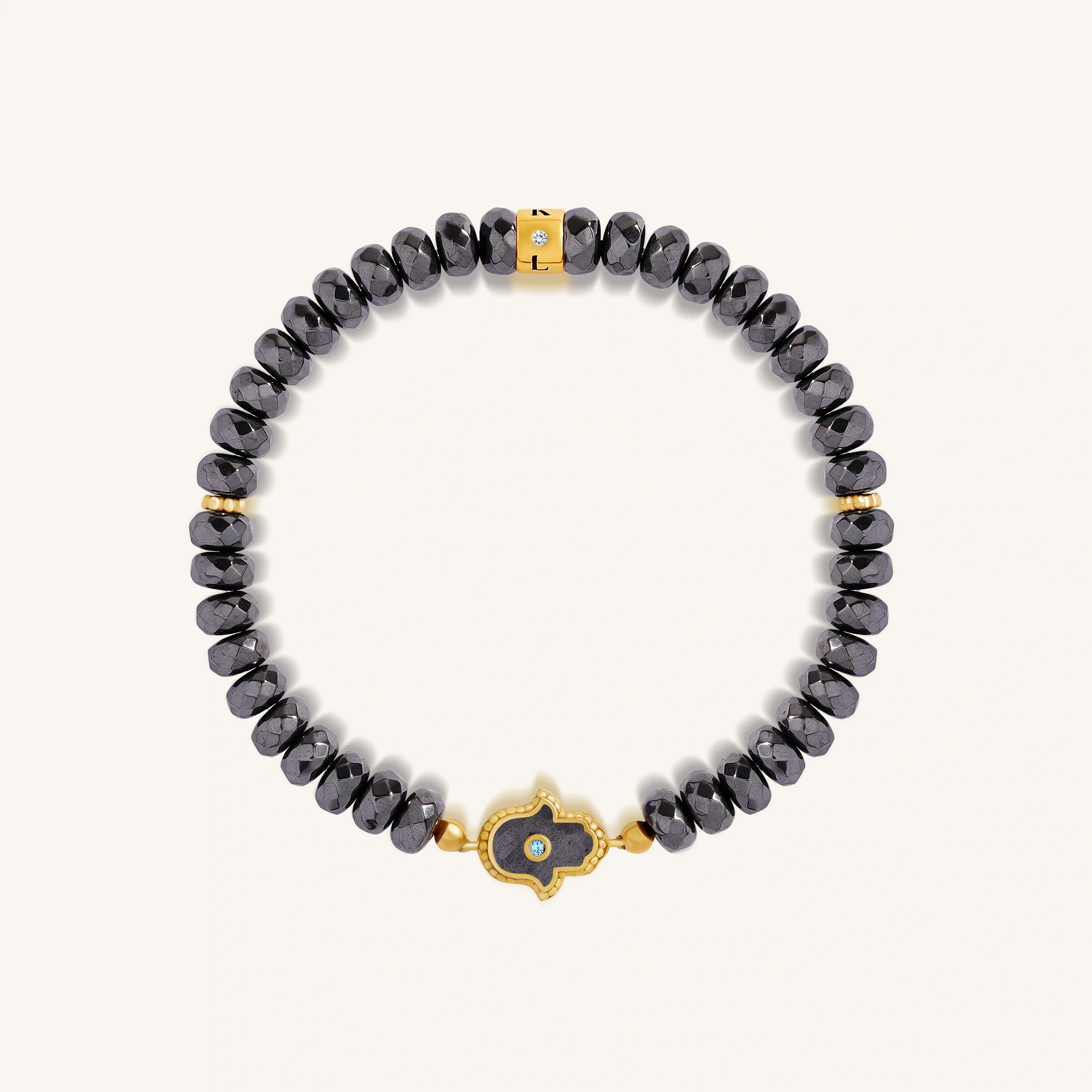 Guardian Spirit Hematite & Aquamarine Bracelet
