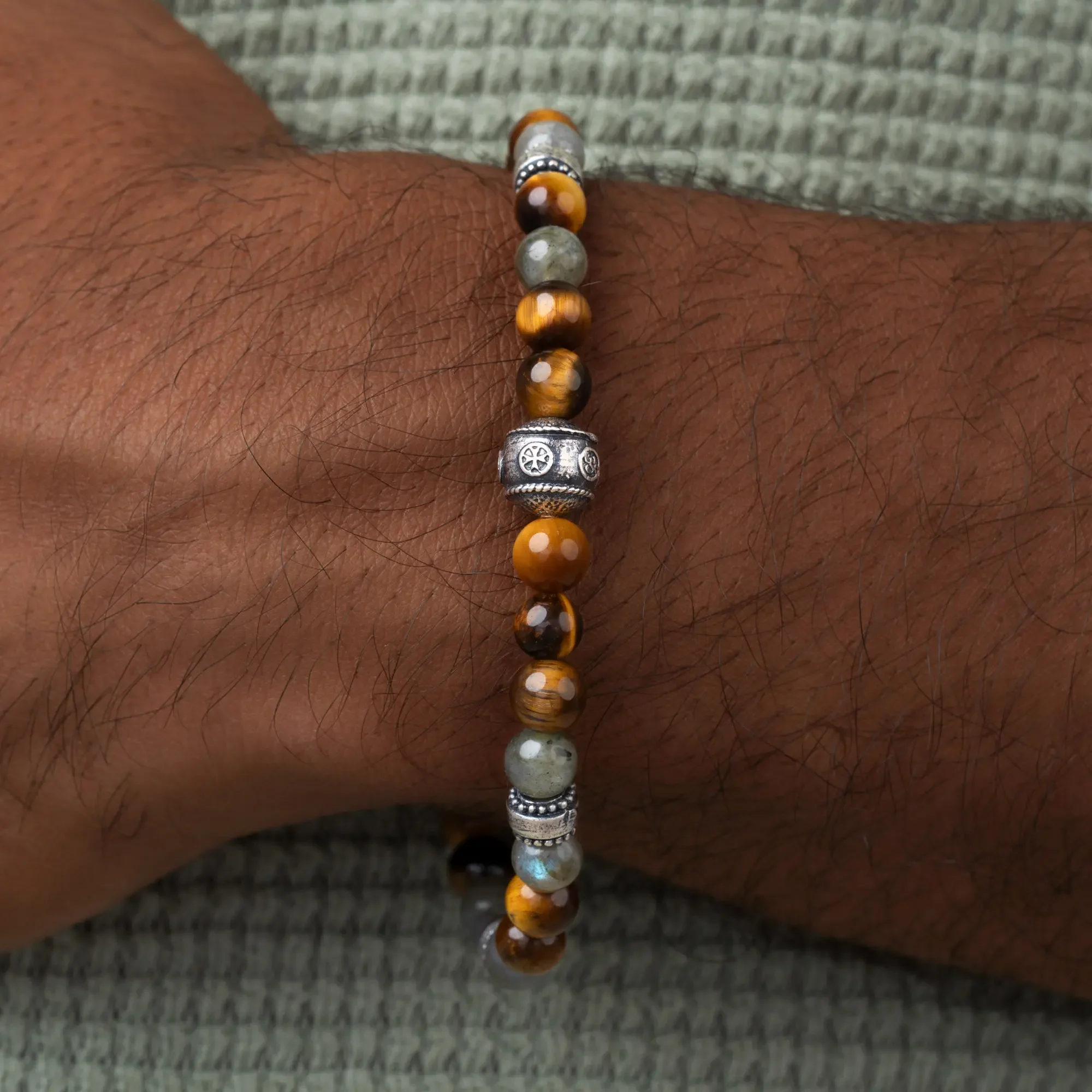 Guardian Strength Tiger’s Eye & Labradorite Bracelet - Image 2