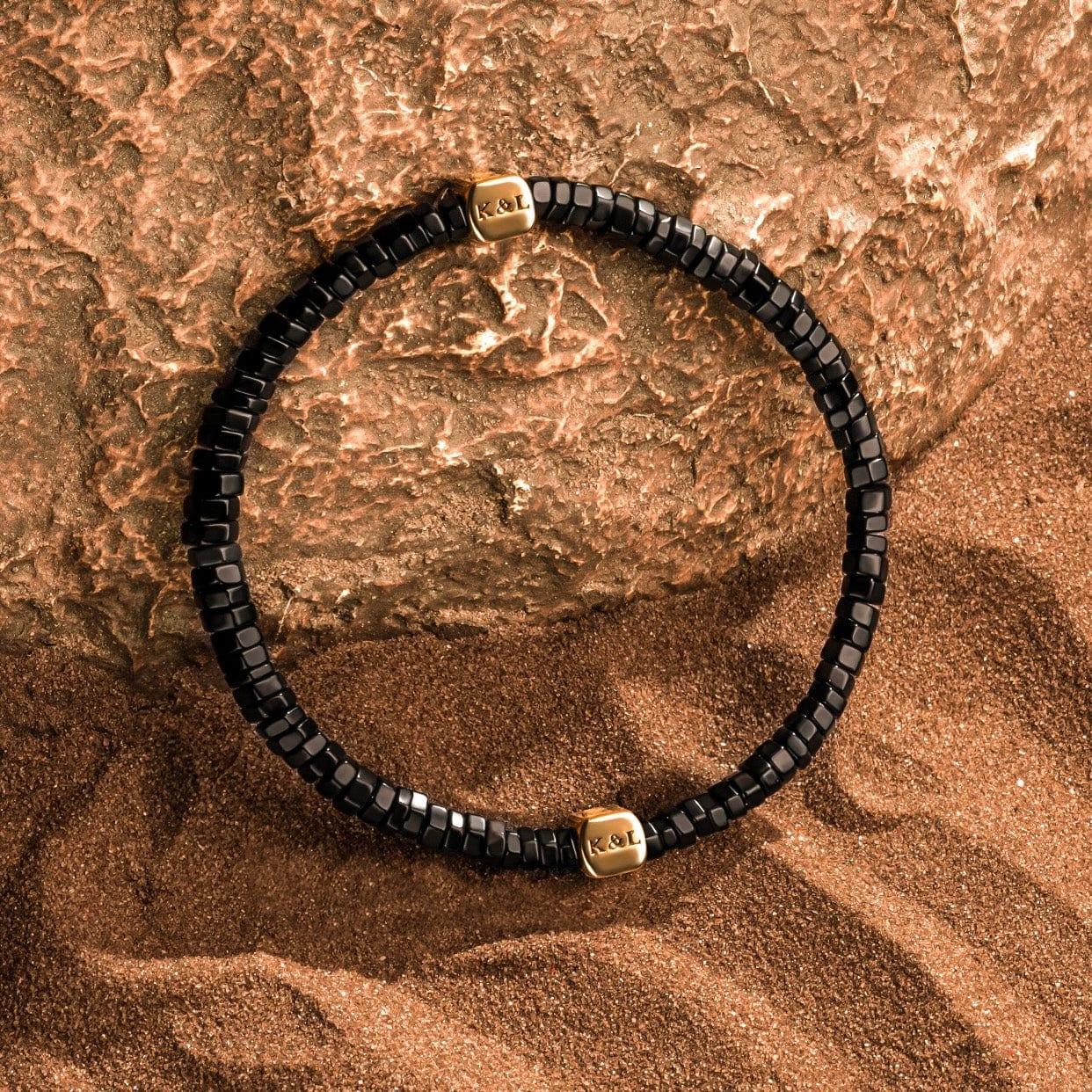 Guarding Consciousness - Onyx Heishi Bracelet - Image 3