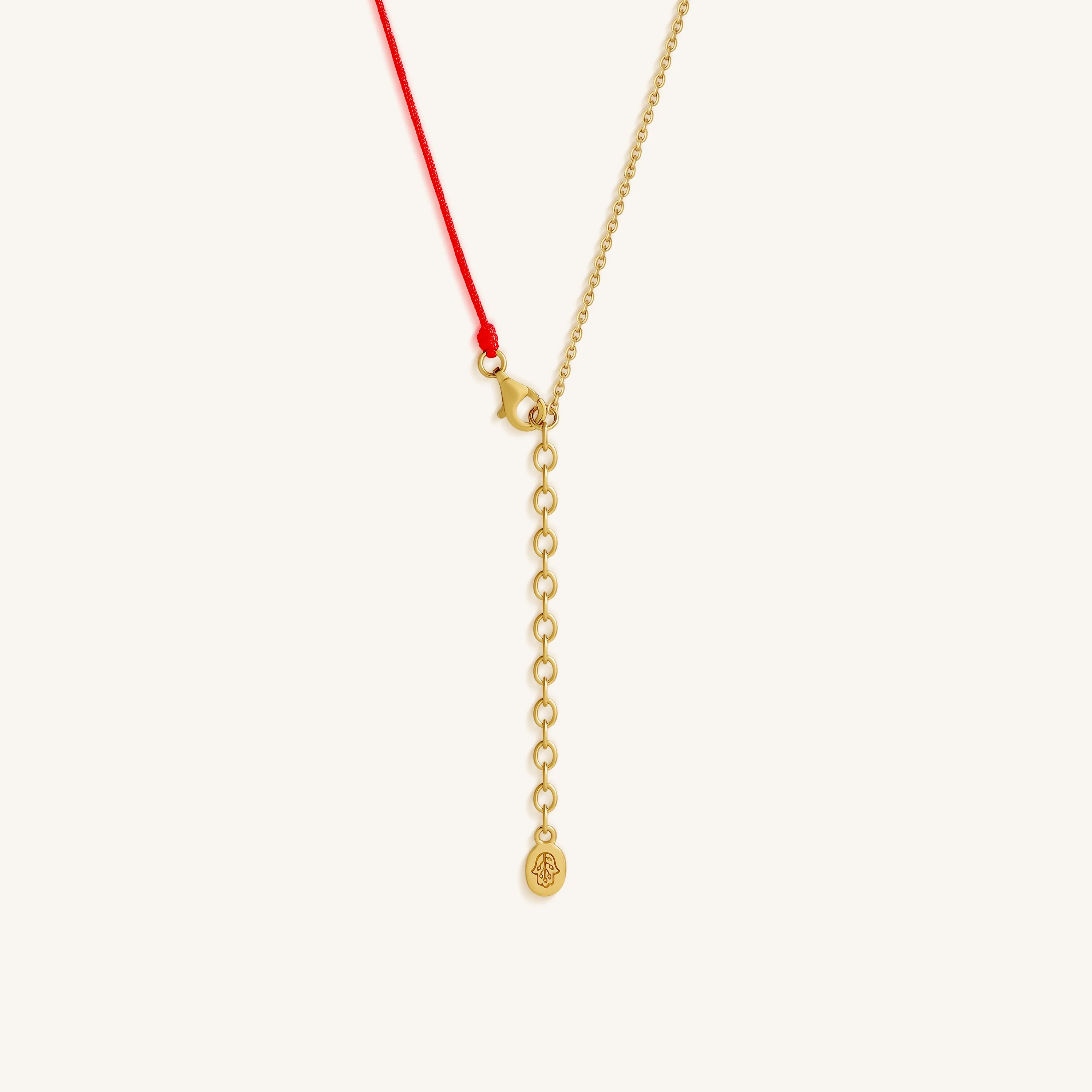 Guiding Faith Cross Red String Necklace - Image 3