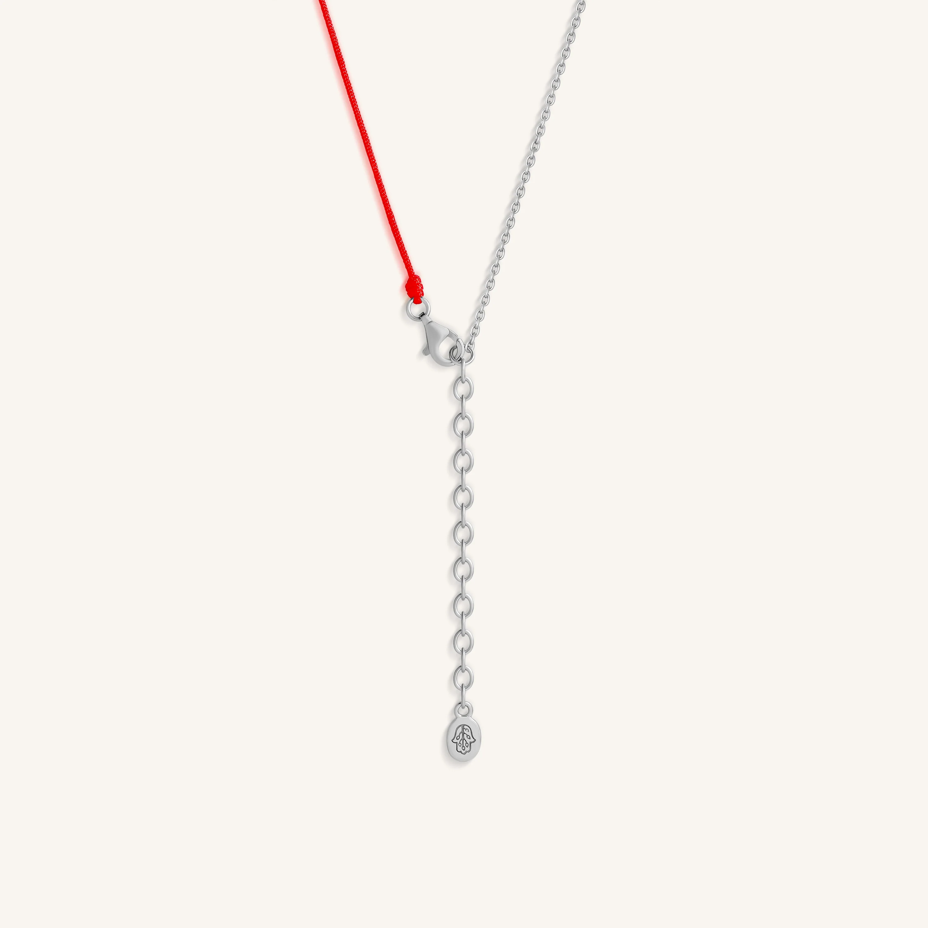 Guiding Faith Cross Red String Necklace - Image 4