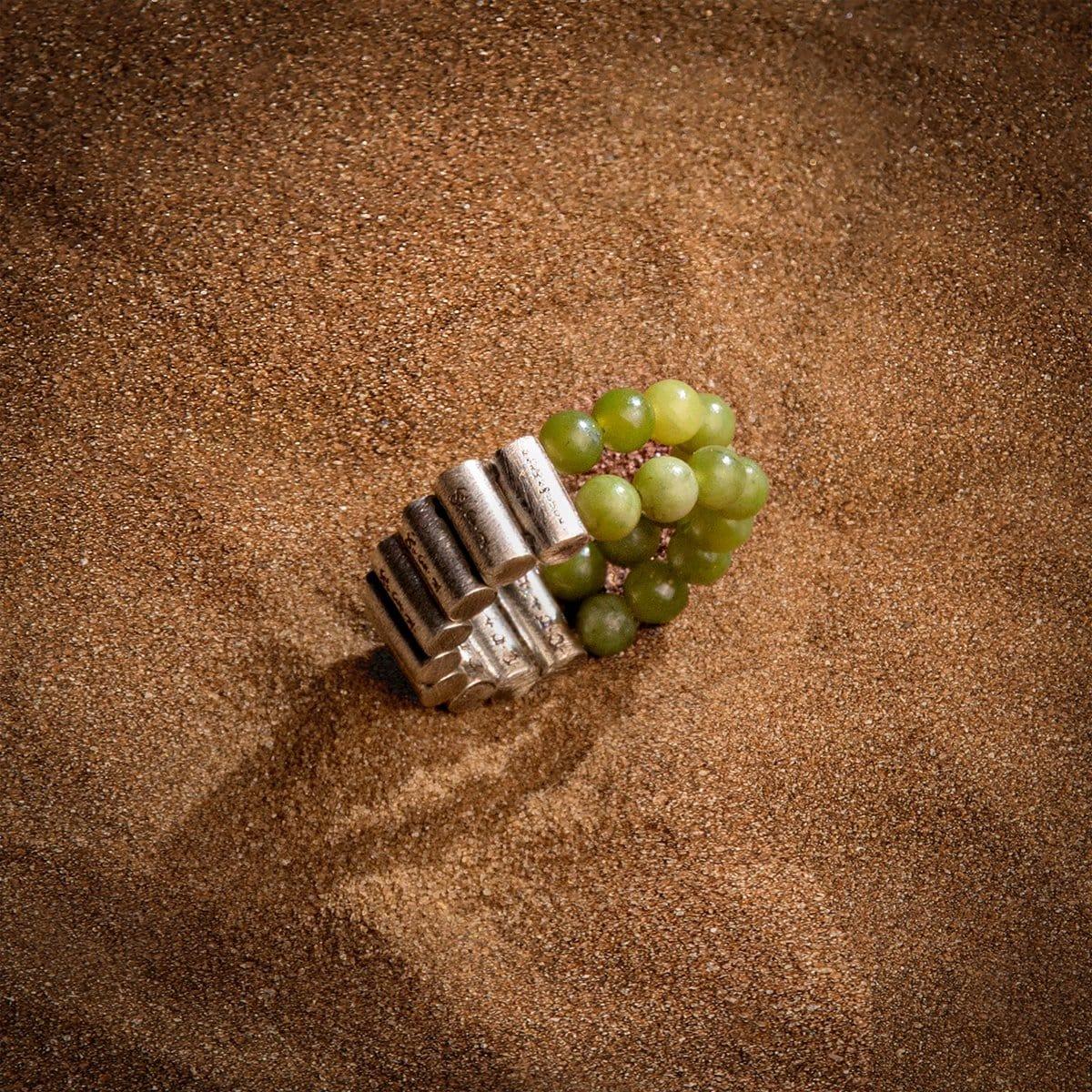 Harmonious Unity - Jade Mantra Ring