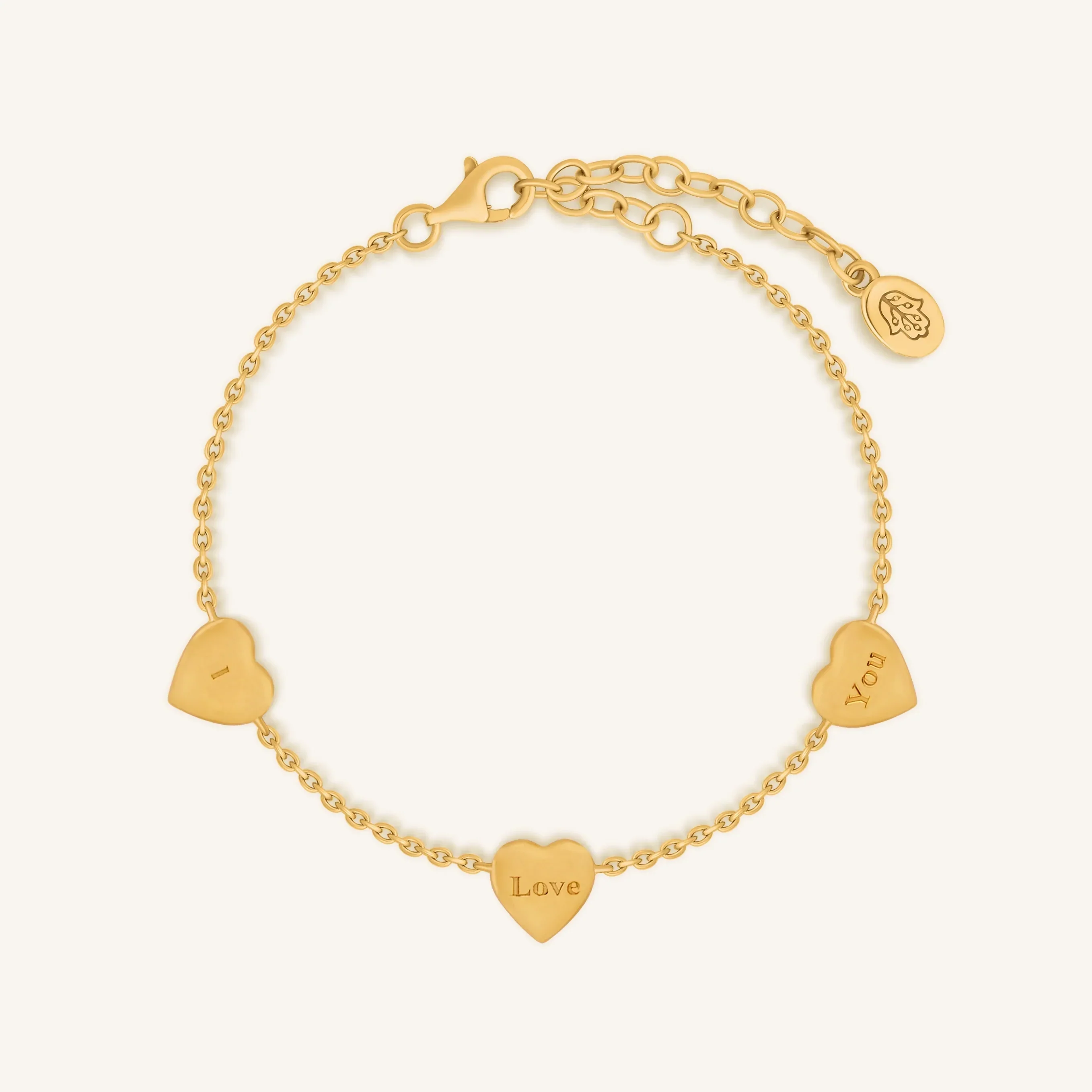 Heartfelt Gratitude Mother of Pearl Heart Gold Bracelet - Image 3