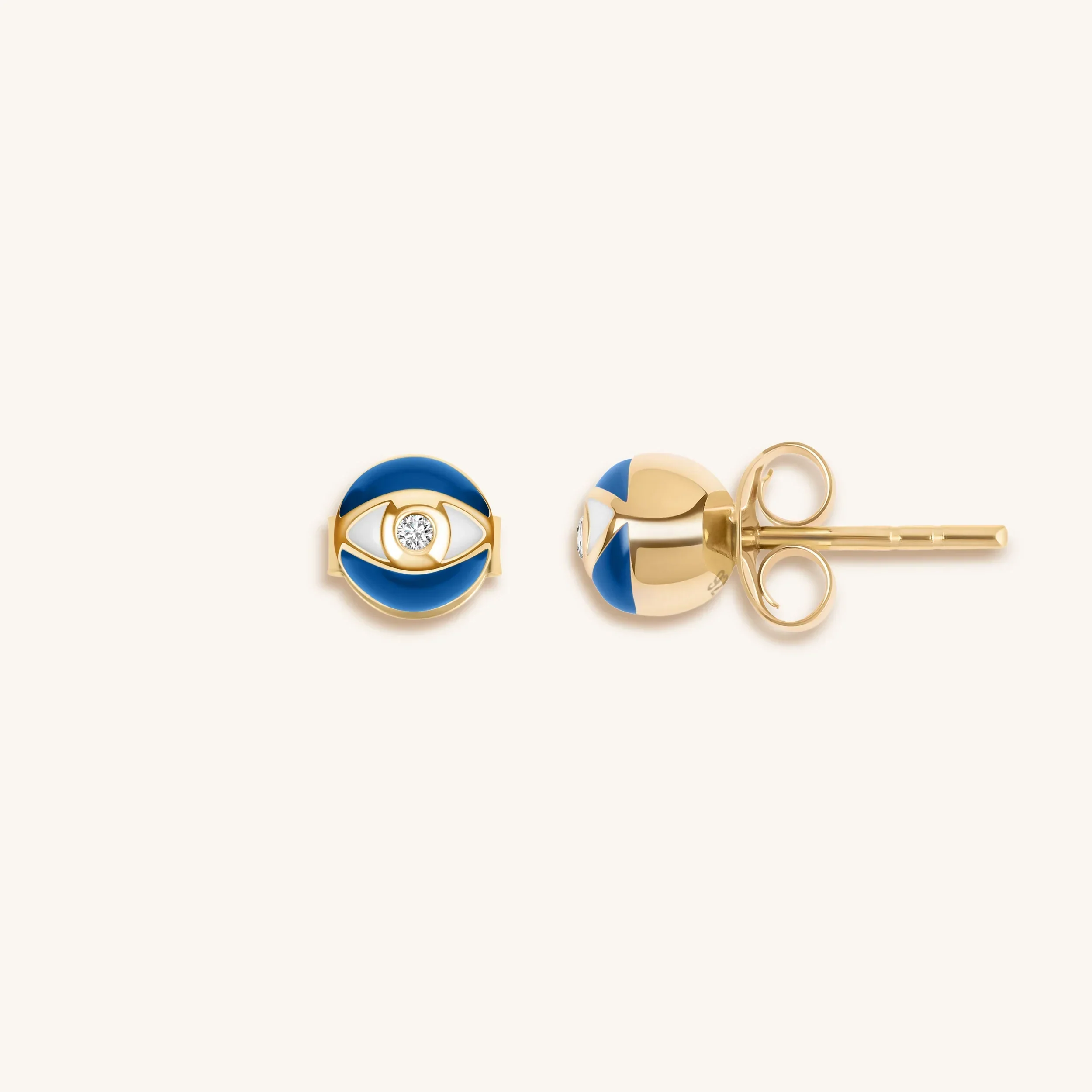 Illuminated Soul Evil Eye Diamond Earrings - Image 3