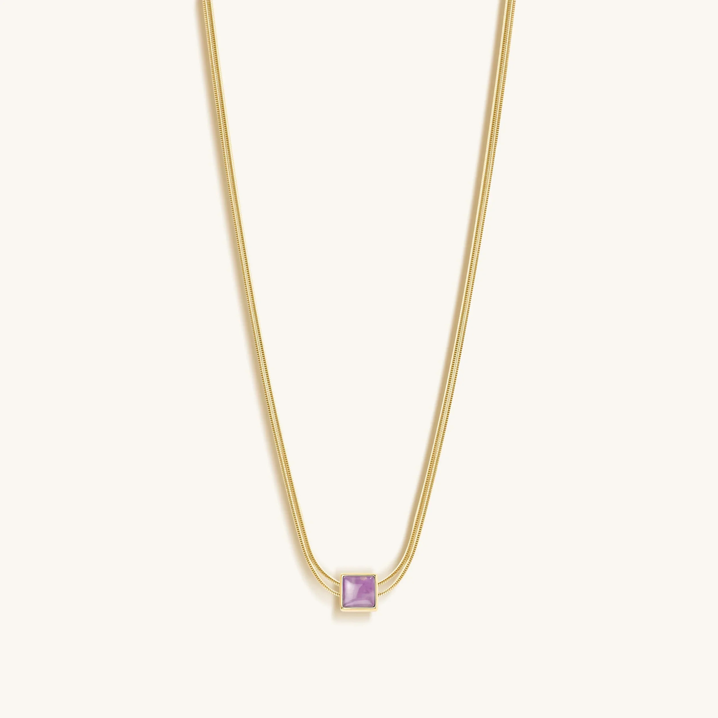 Imagine & Dream Amethyst Evil Eye February Birthstone Necklace - Image 3