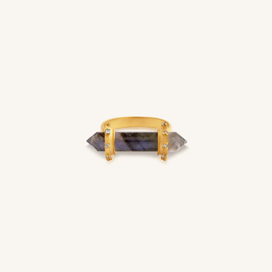 Inner Light Labradorite Crystal Ring - Image 2
