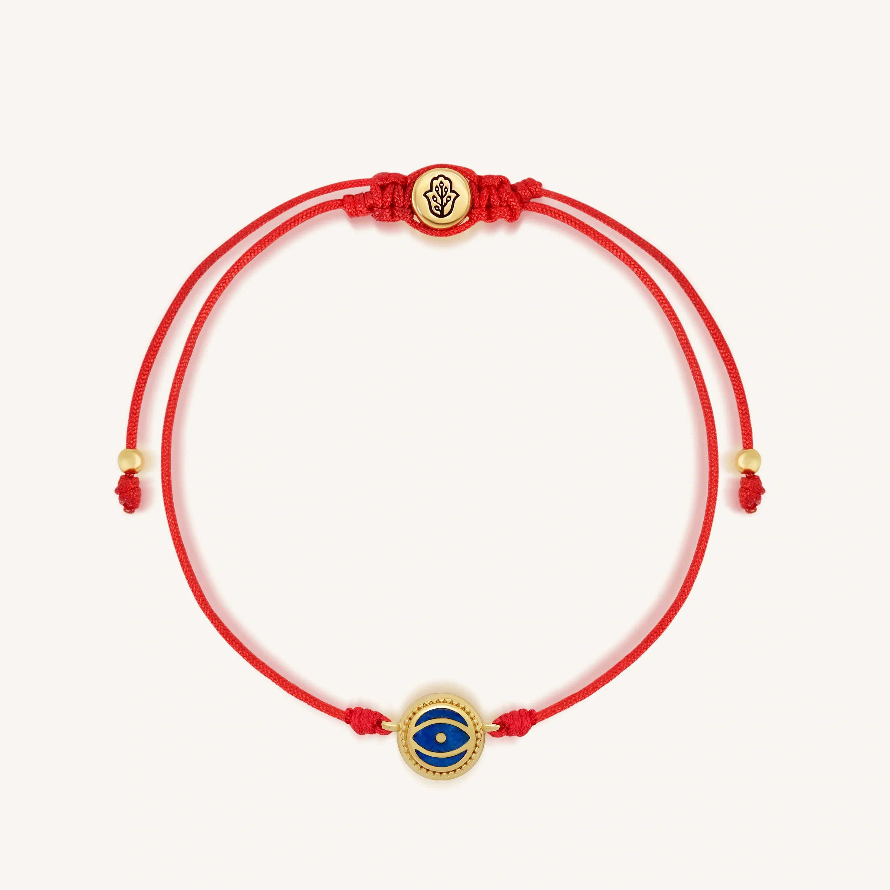 Inner Strength Lapis Lazuli Evil Eye Red String Bracelet